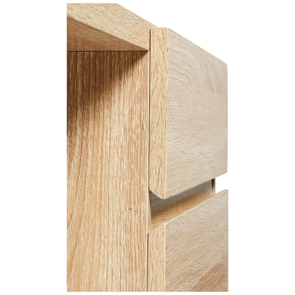 8 Stockholm 3 Drawer 1400mm Desk Oak Black Desks, Tables and Workstations, 8 of 10