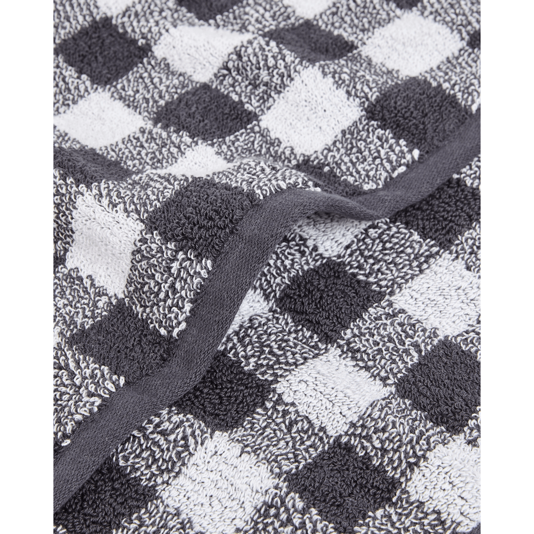 3 Target Georgie Aus Cotton Gingham Bath Towel
 - Grey, 3 of 3