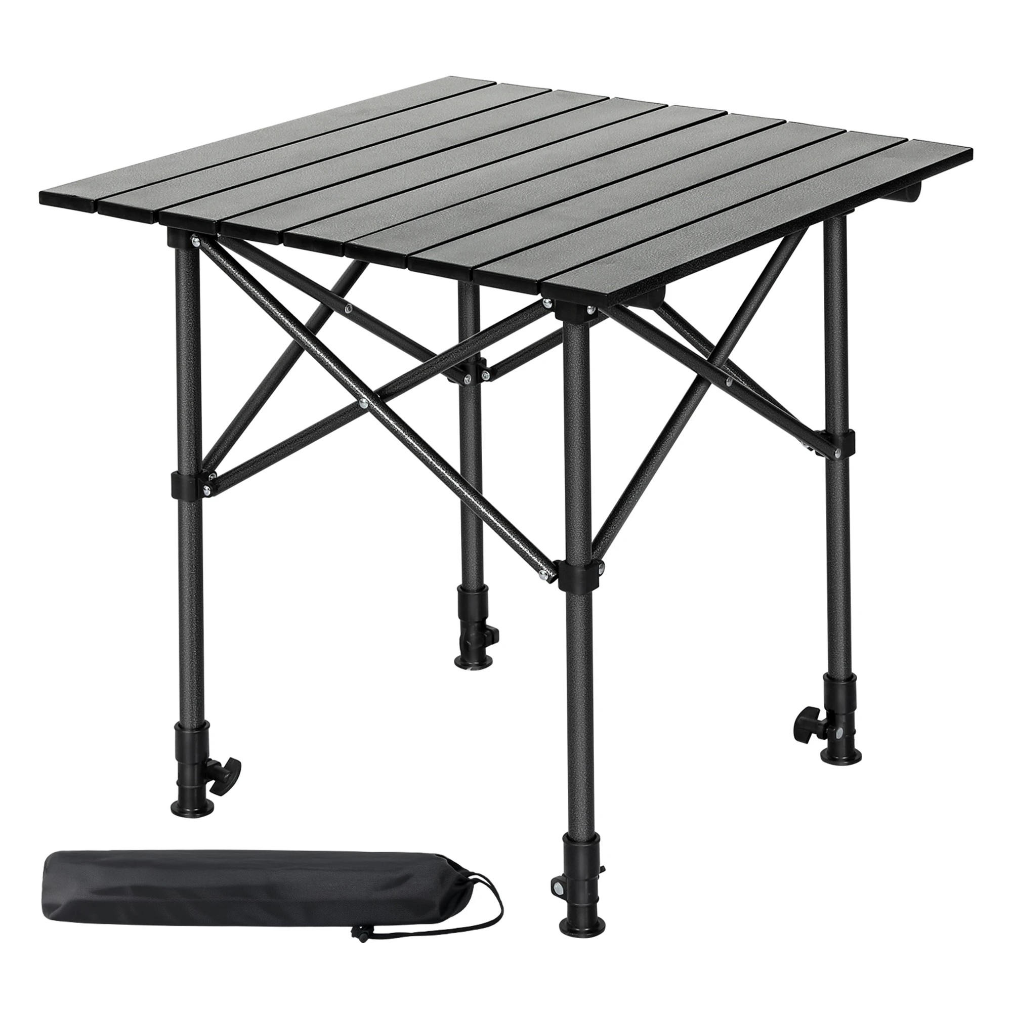 1 Levede Camping Table Folding Aluminum Portable Picnic Foldable BBQ Desk 70cm, 1 of 9