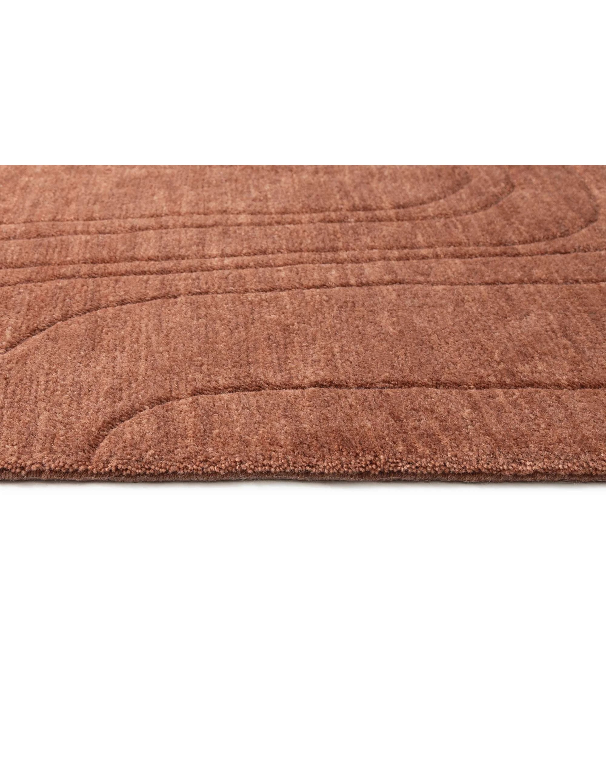6 Loopsie Tiburtino Plush Wool Rug-330cm x 240cm - Orange, 6 of 7