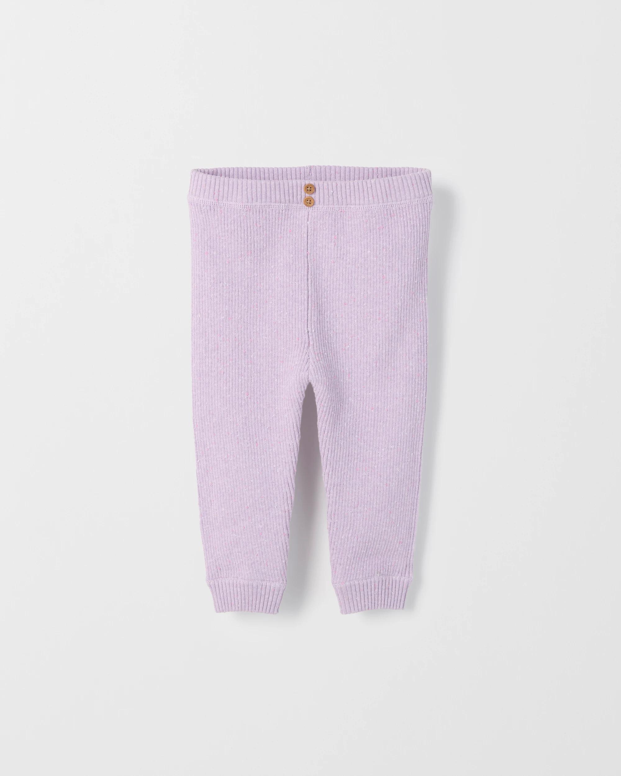 1 Target Baby Baby Organic Cotton Rib Knit Pants PASTEL LILAC, 1 of 2