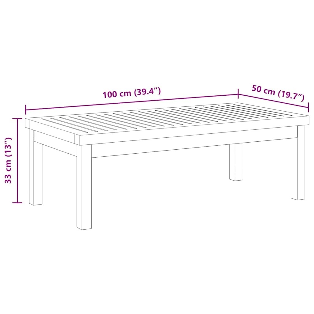 7 vidaXL Coffee table Durable - Brown, 7 of 8