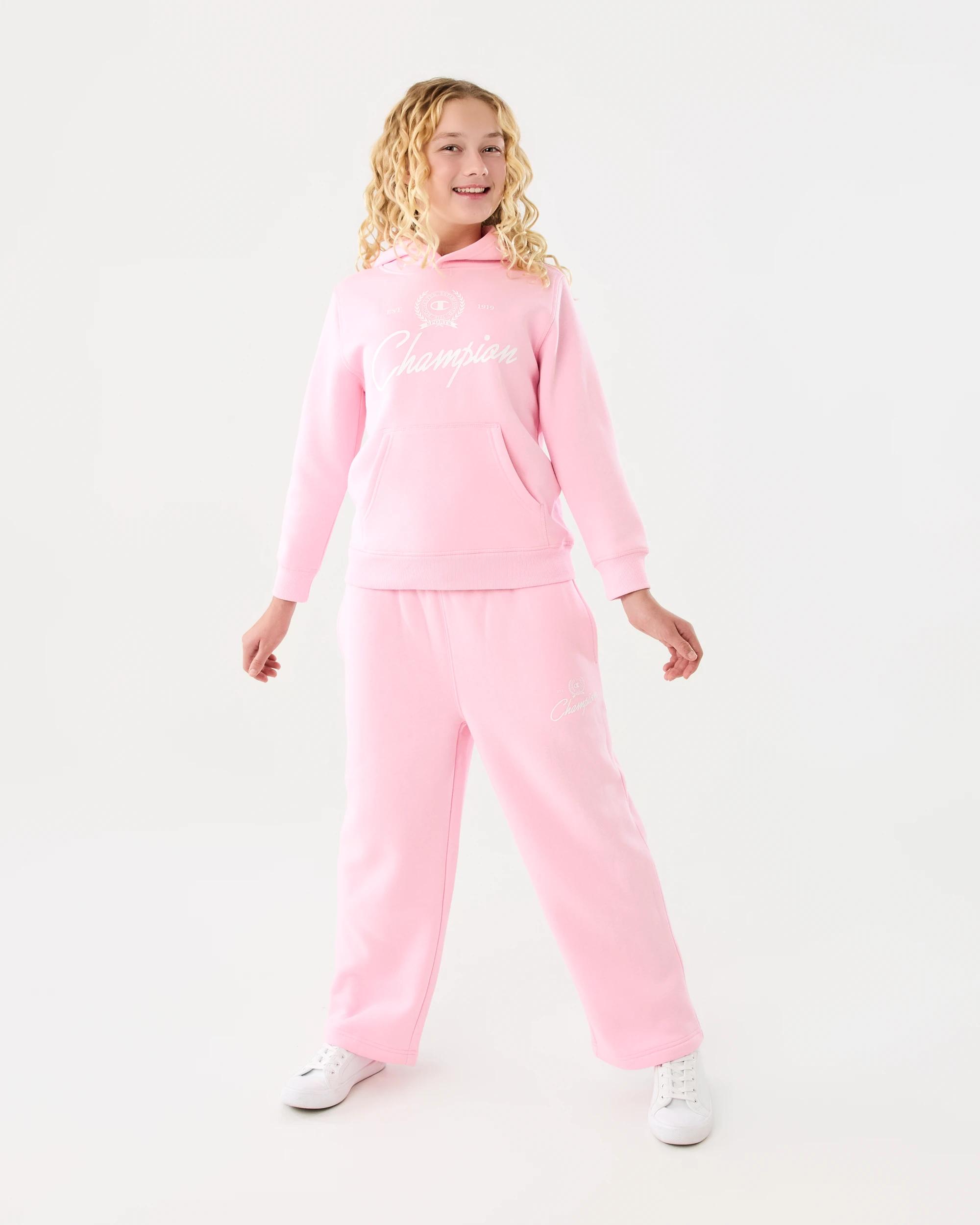 5 Champion Script Kids Trackpants Rose Pink, 5 of 6