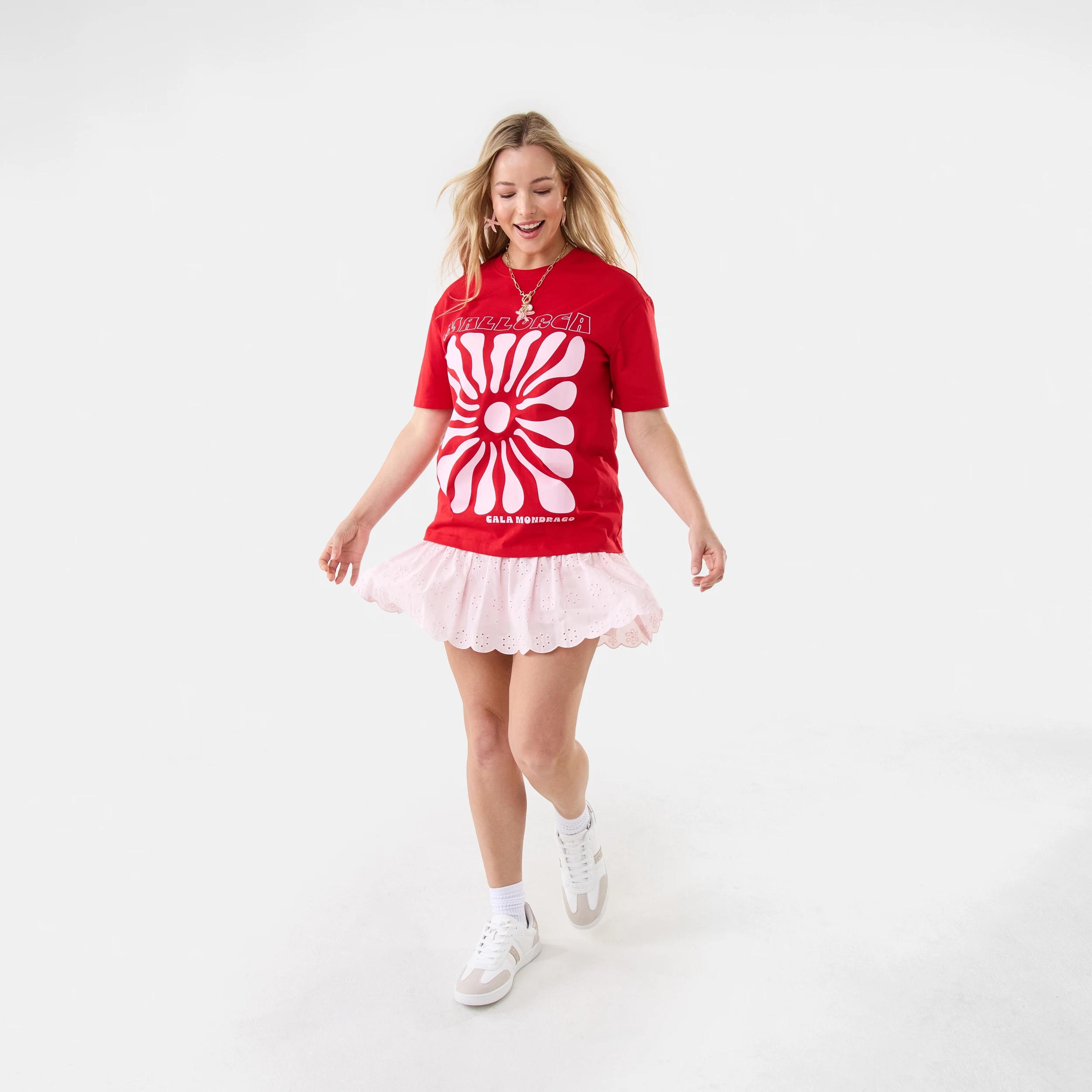 2 Broderie Mini Skort Soft Pink, 2 of 7