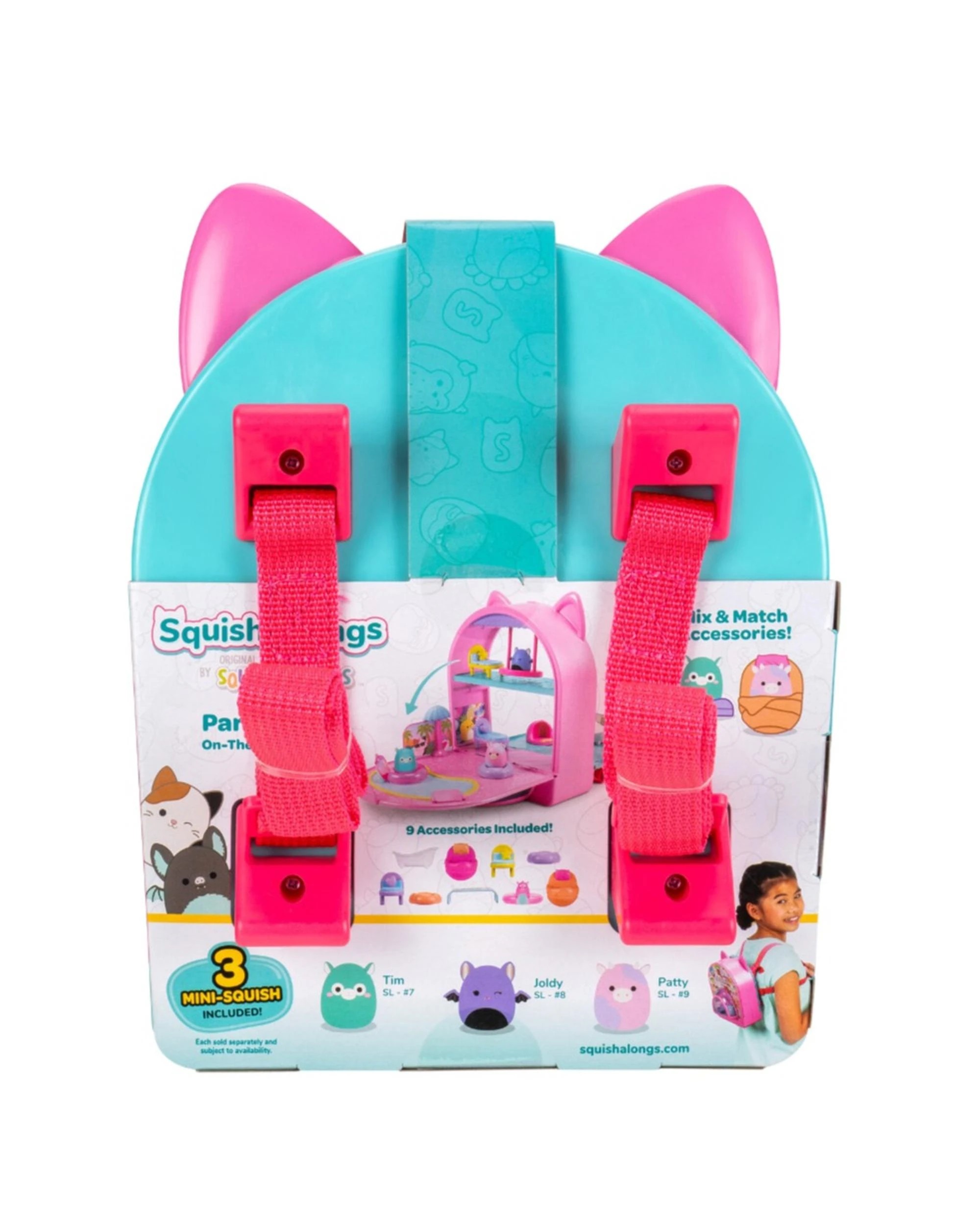 10 Squishmallows Squish-A-Longs Party Pack On The Go Playset, 10 of 10