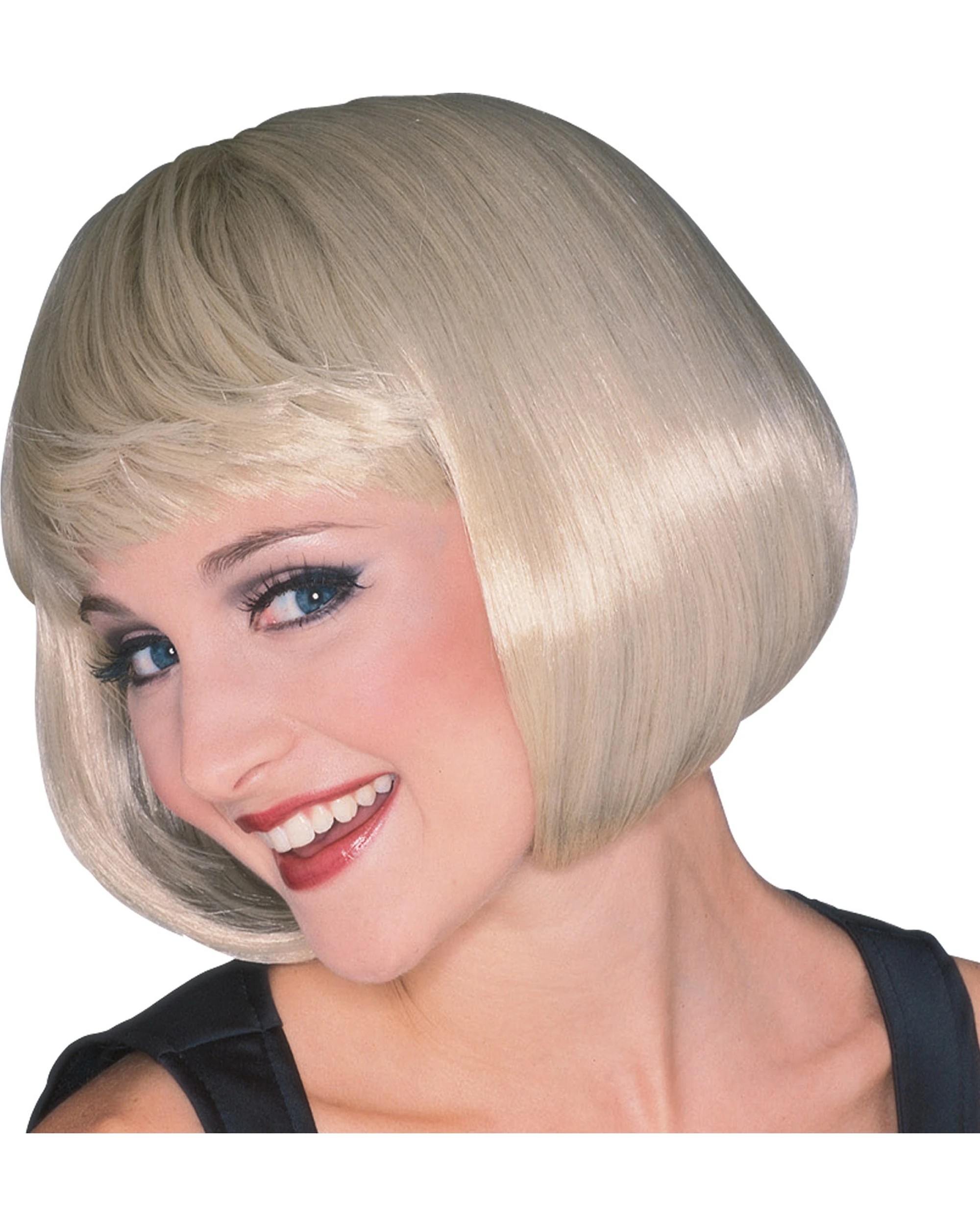 2 Rubies Supermodel Short Wig Hair Costume Accessory Adult - Yellow, 2 of 2