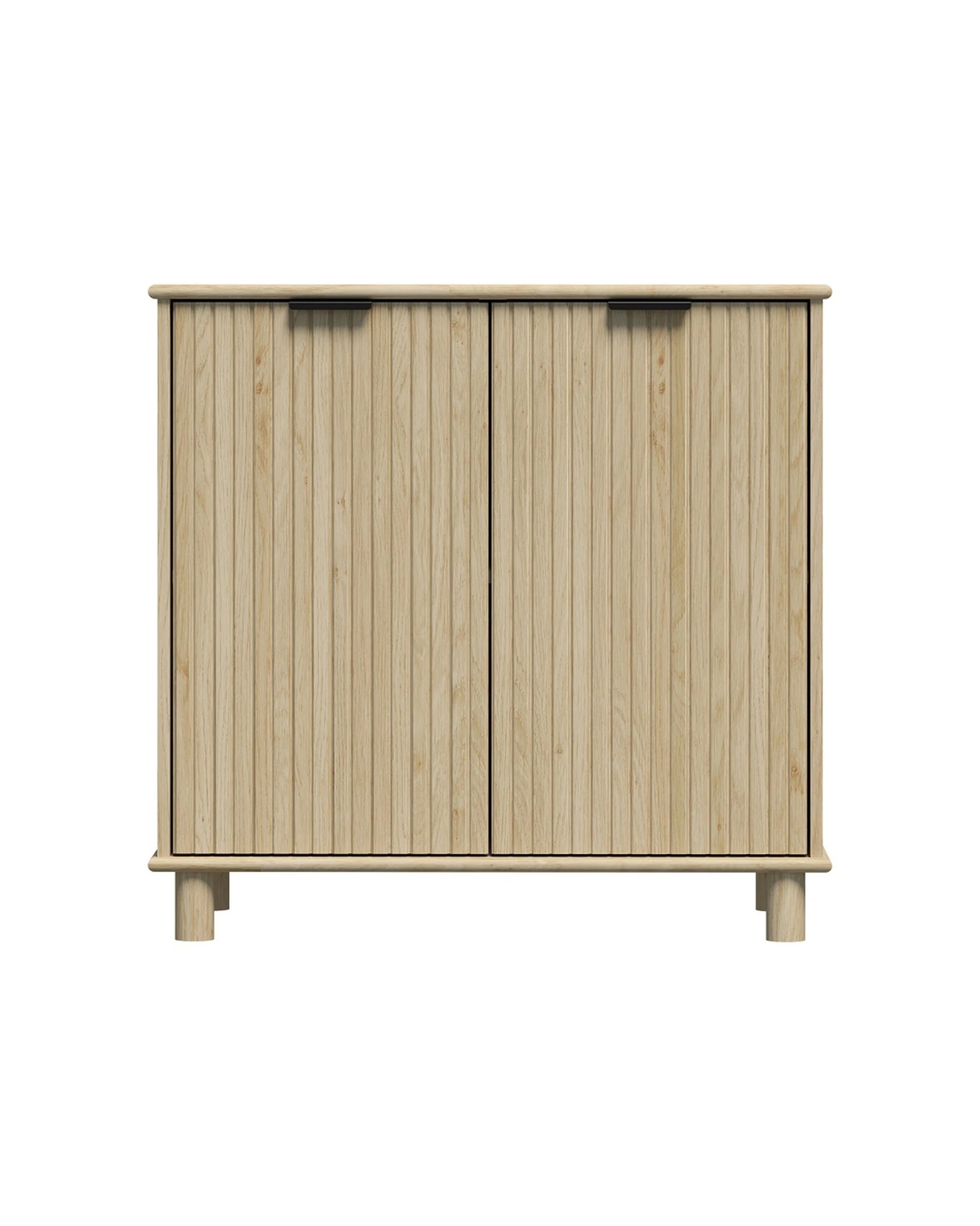 5 Alpine Bay Sorrento 2 Door Vertical Groove Sideboard Cupboard Decor Swedish Oak - Natural, 5 of 9