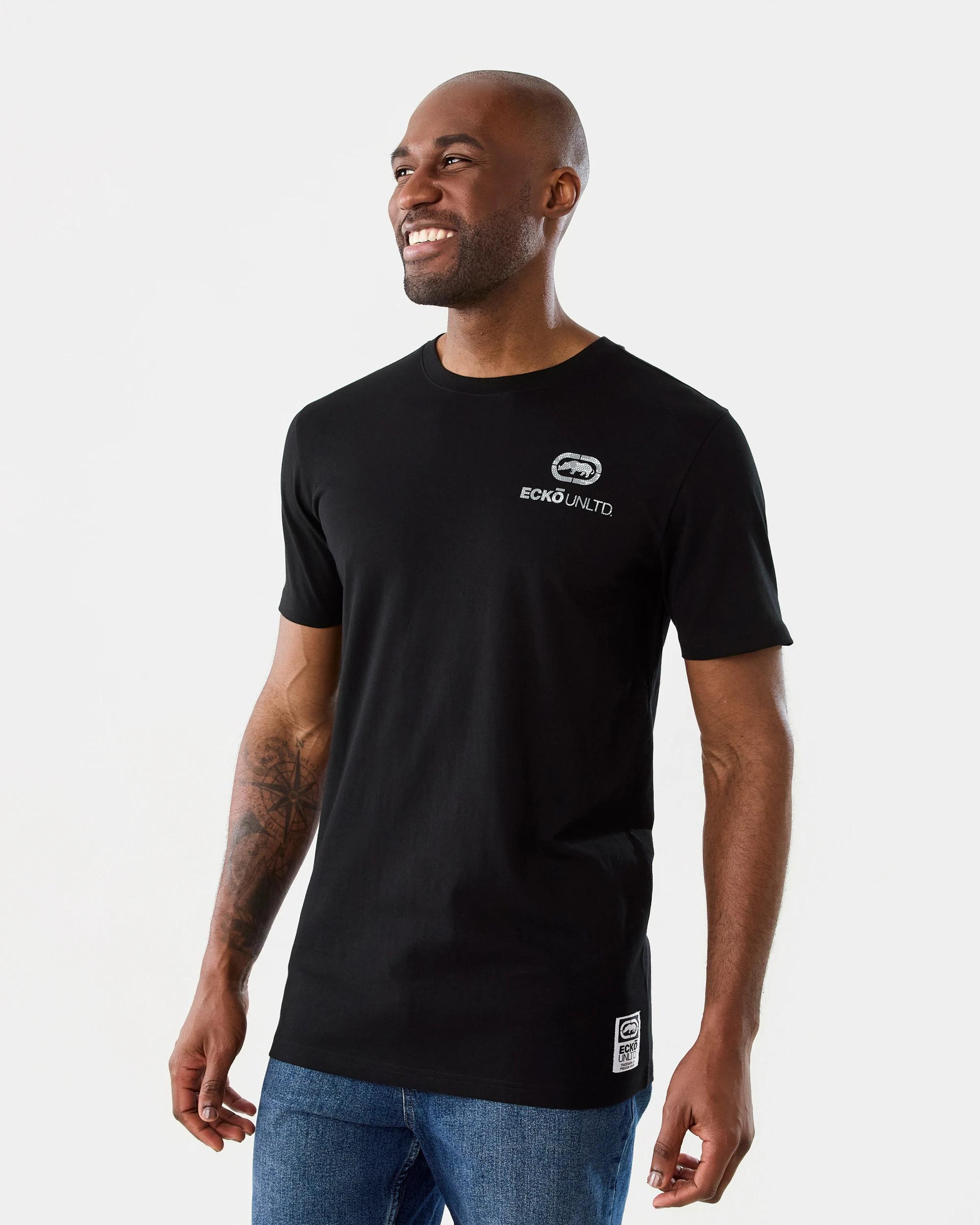 2 Ecko License Longline T-Shirt Blk Camo, 2 of 8