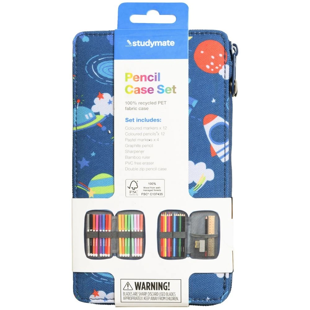 2 Studymate Pencil Case Set Space 32 Piece, 2 of 10