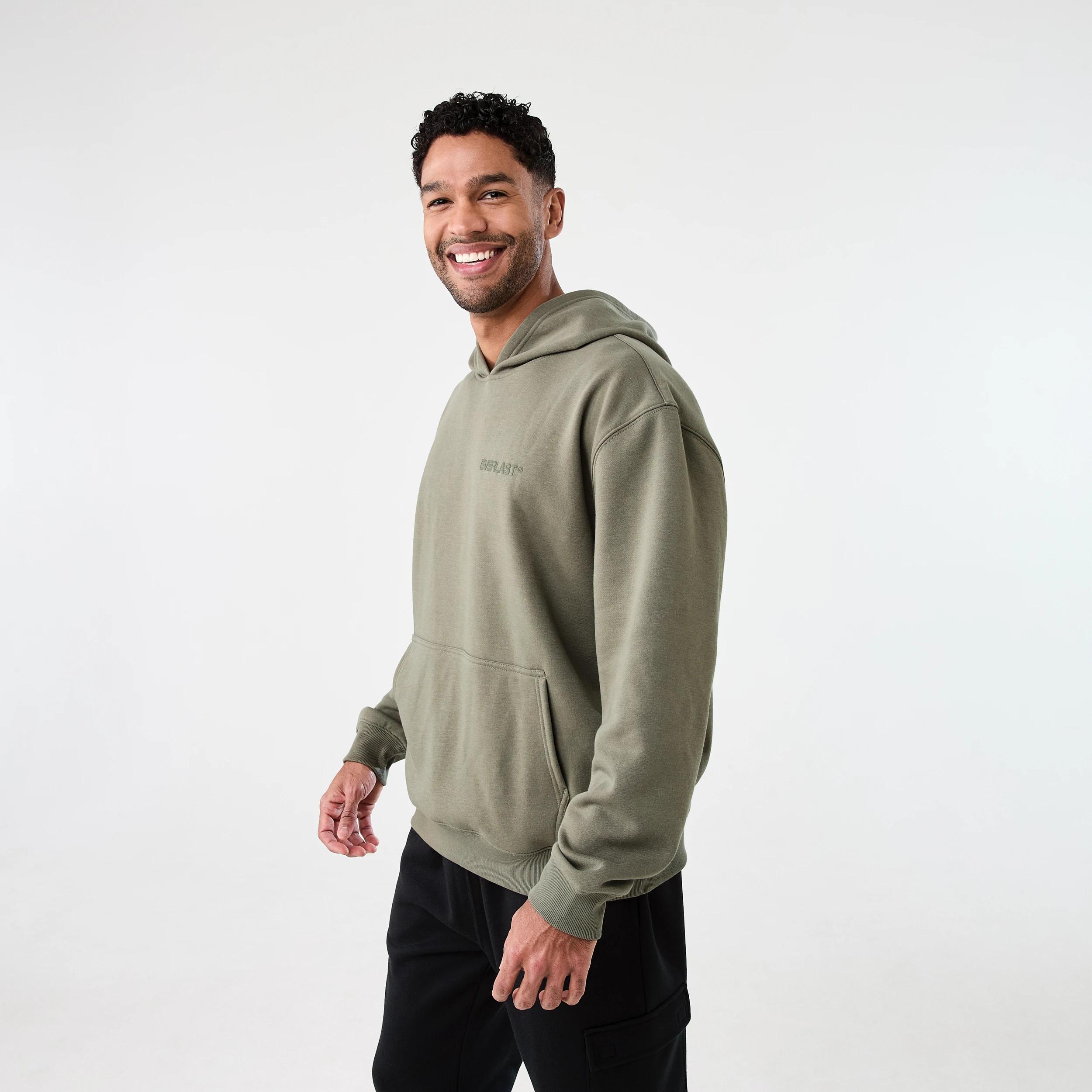 2 Everlast Mens Oversized Hoodie EVERLAST DRY HERB, 2 of 8
