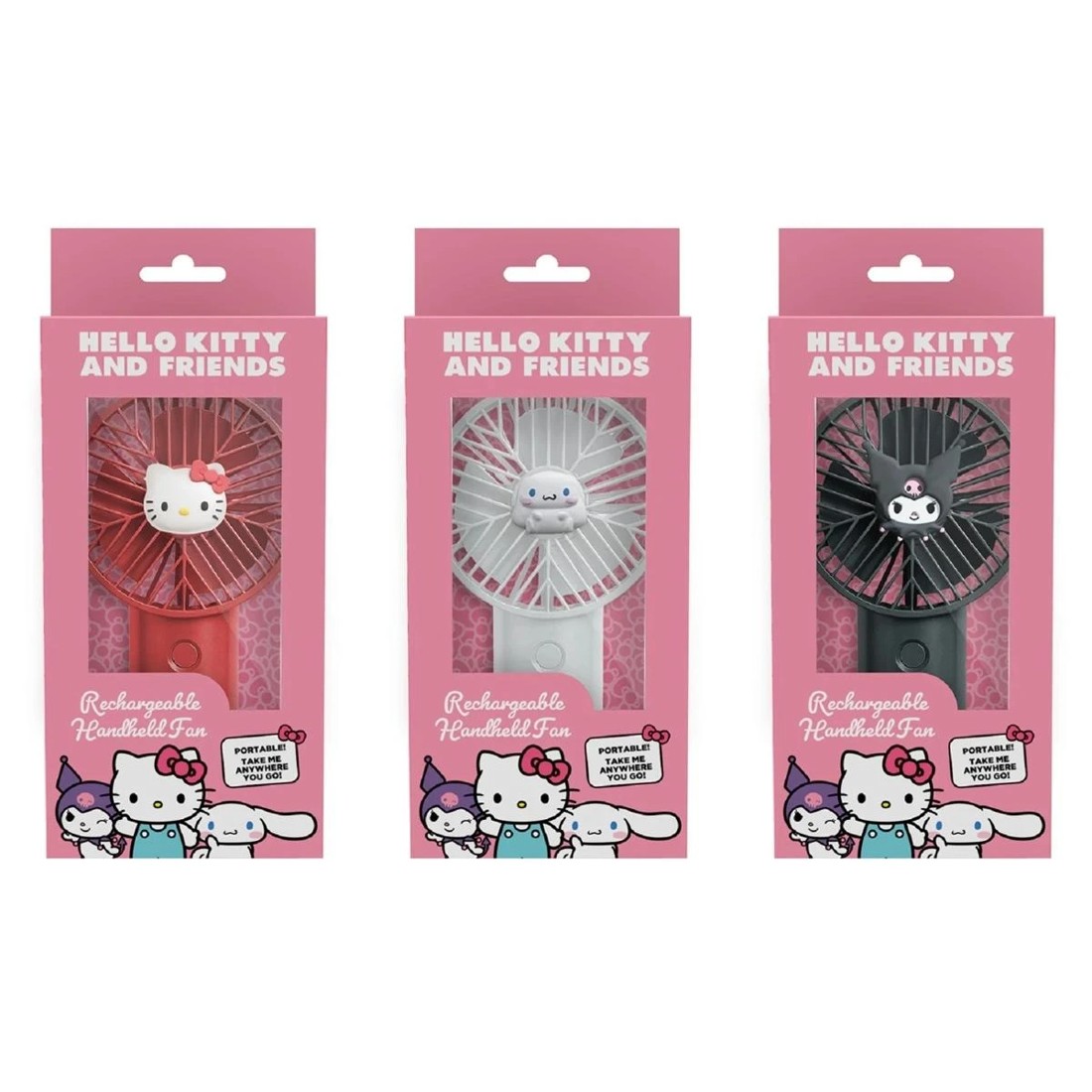 1 Hello Kitty and Friends Rechargeable Handheld Fan - Assorted, 1 of 5