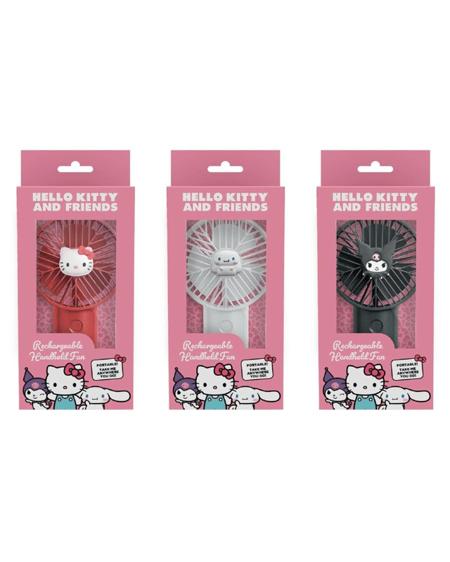 Hello Kitty and Friends Rechargeable Handheld Fan - Asso
