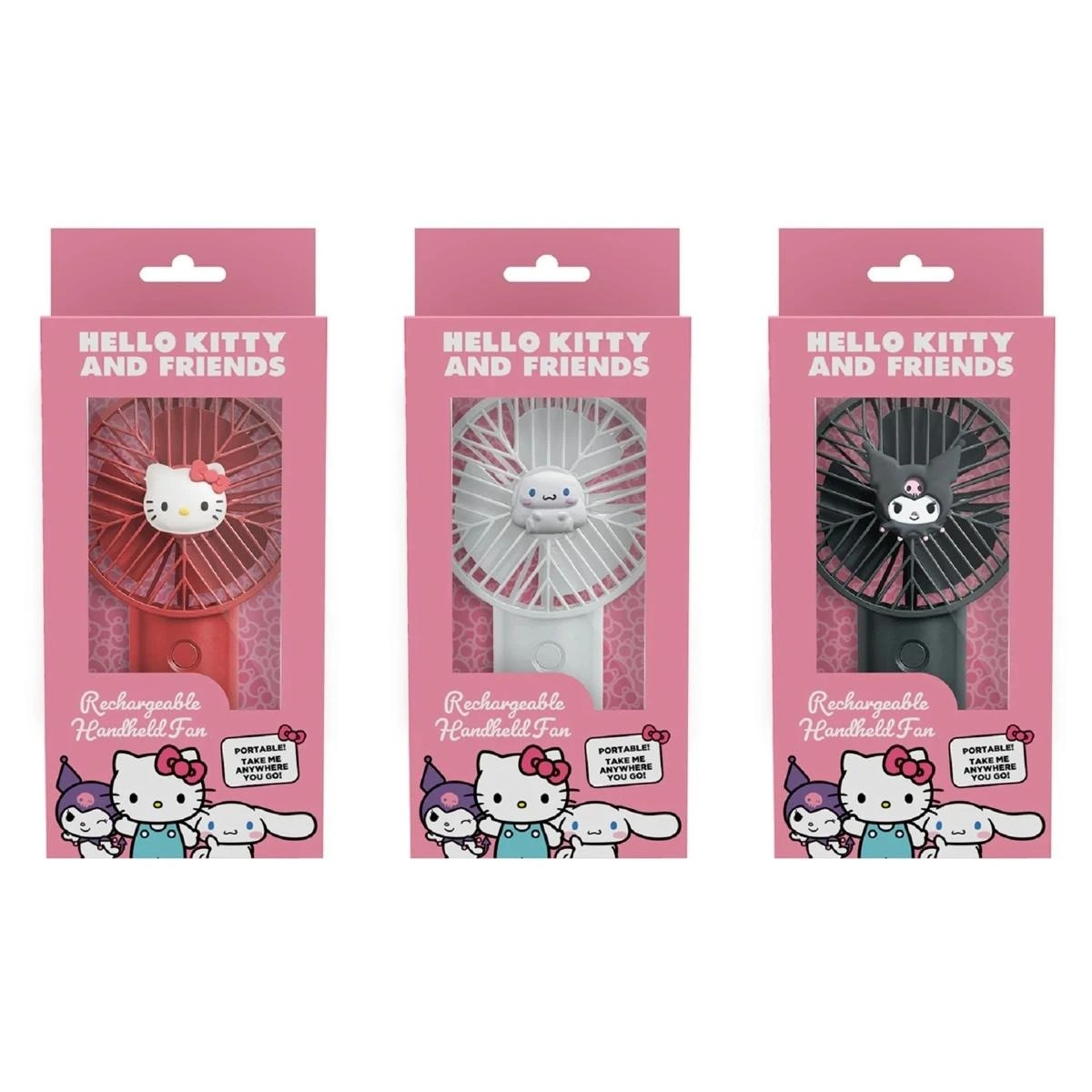 1 Hello Kitty and Friends Rechargeable Handheld Fan - Assorted, 1 of 5