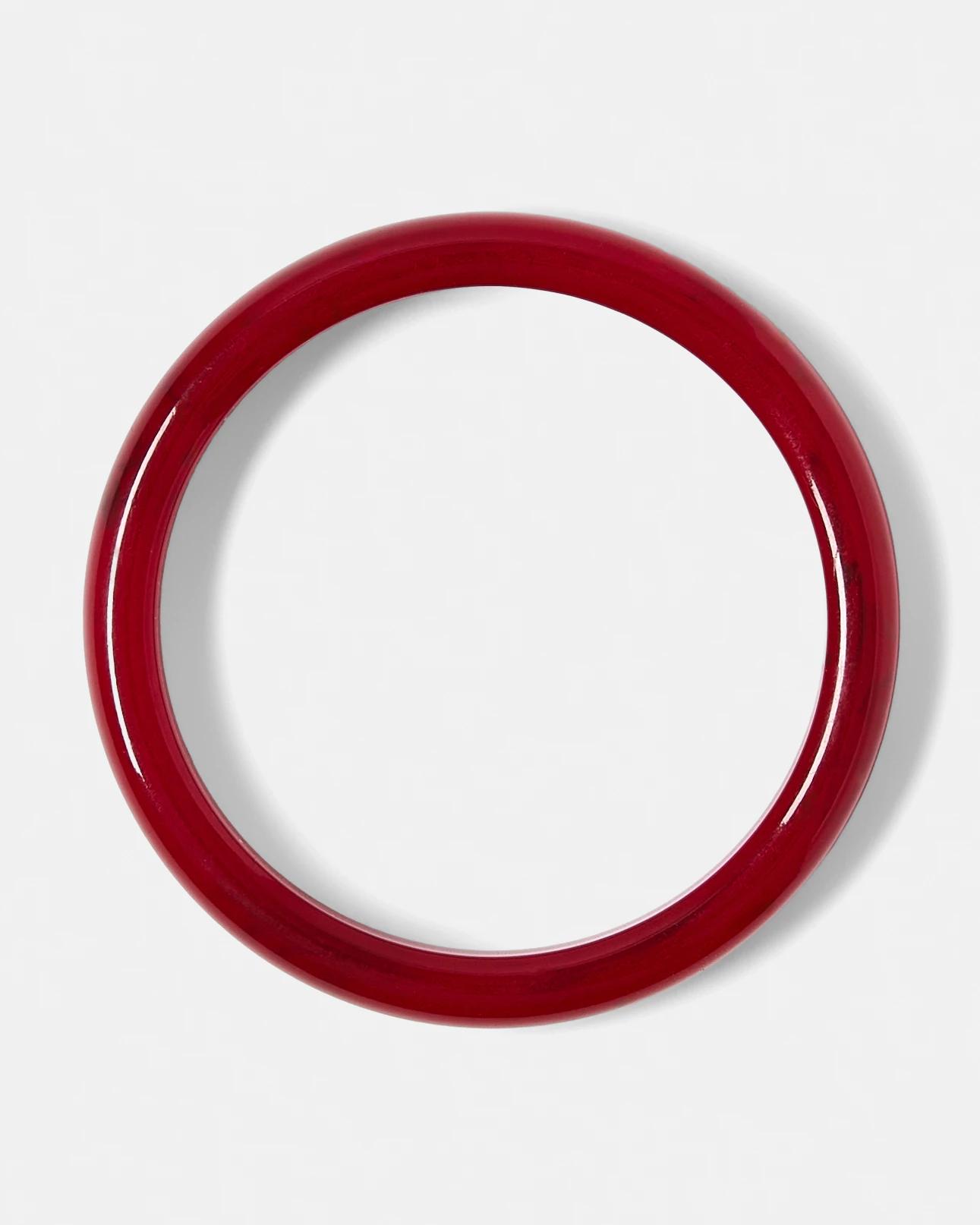 1 Thin Acrylic Bangle - Red Red, 1 of 4