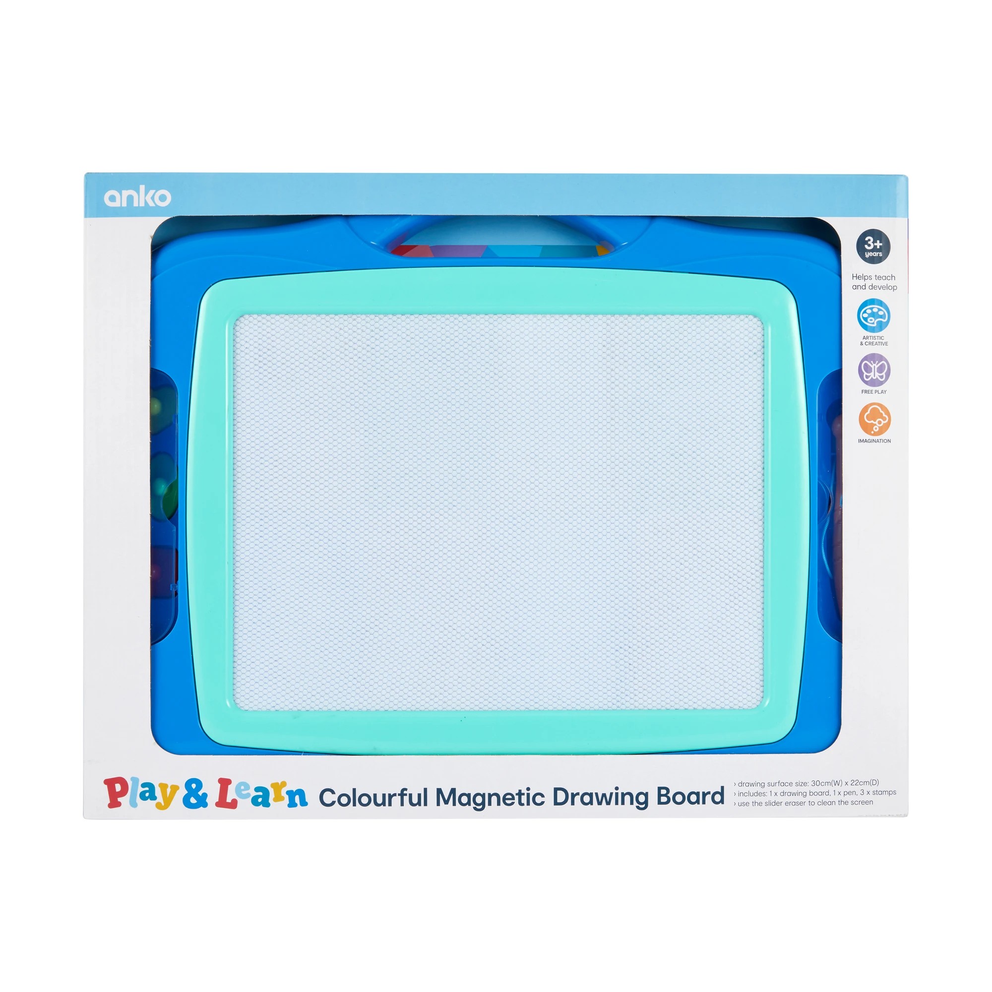 6 Play and Learn Colourful Magnetic Drawing Board, 6 of 7