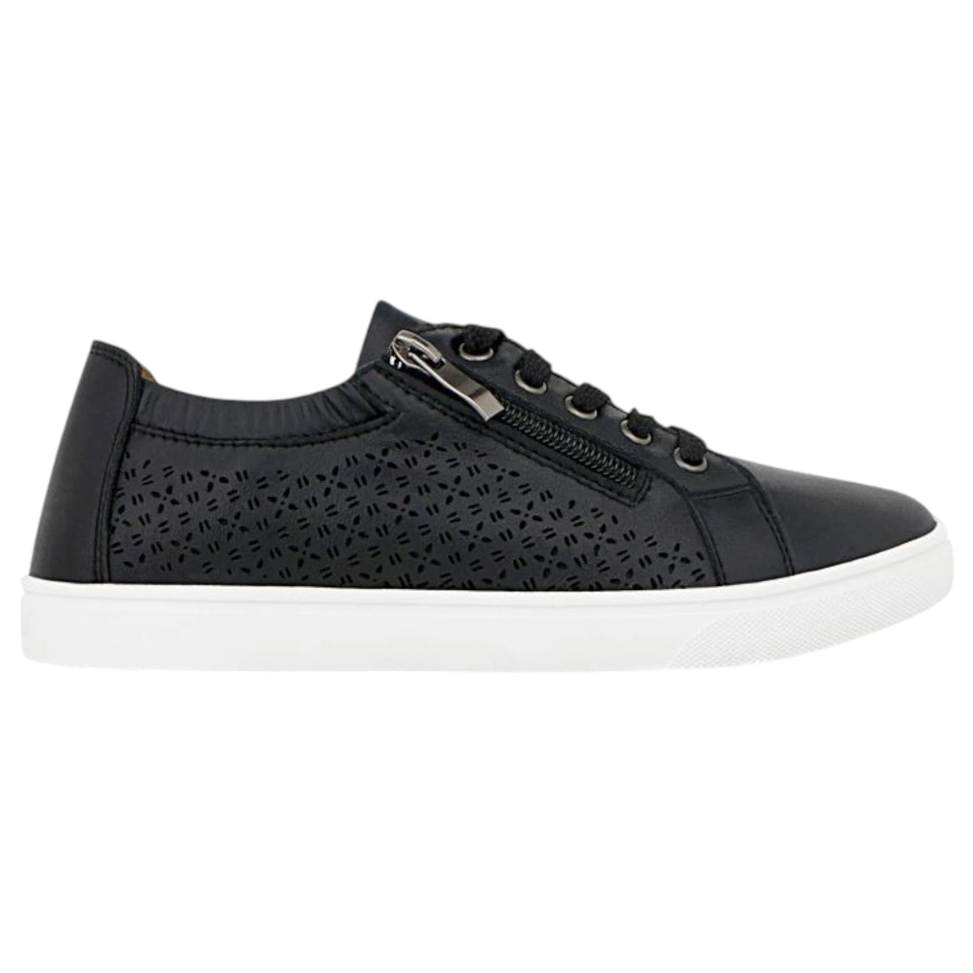 1 Natural Comfort Womens Serpho Sneaker Shoes BLACK, 1 of 3