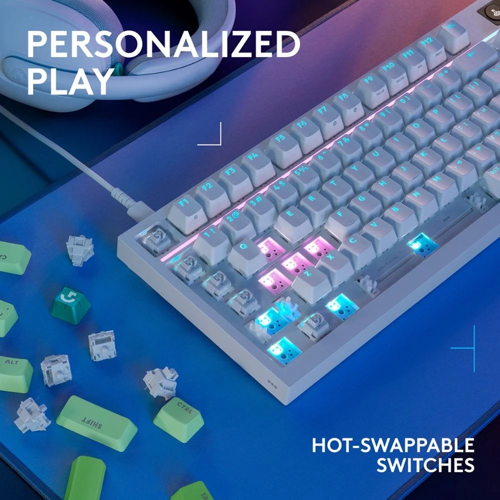 9 Logitech G316 X Mechanical Gaming Keyboard White, 9 of 9