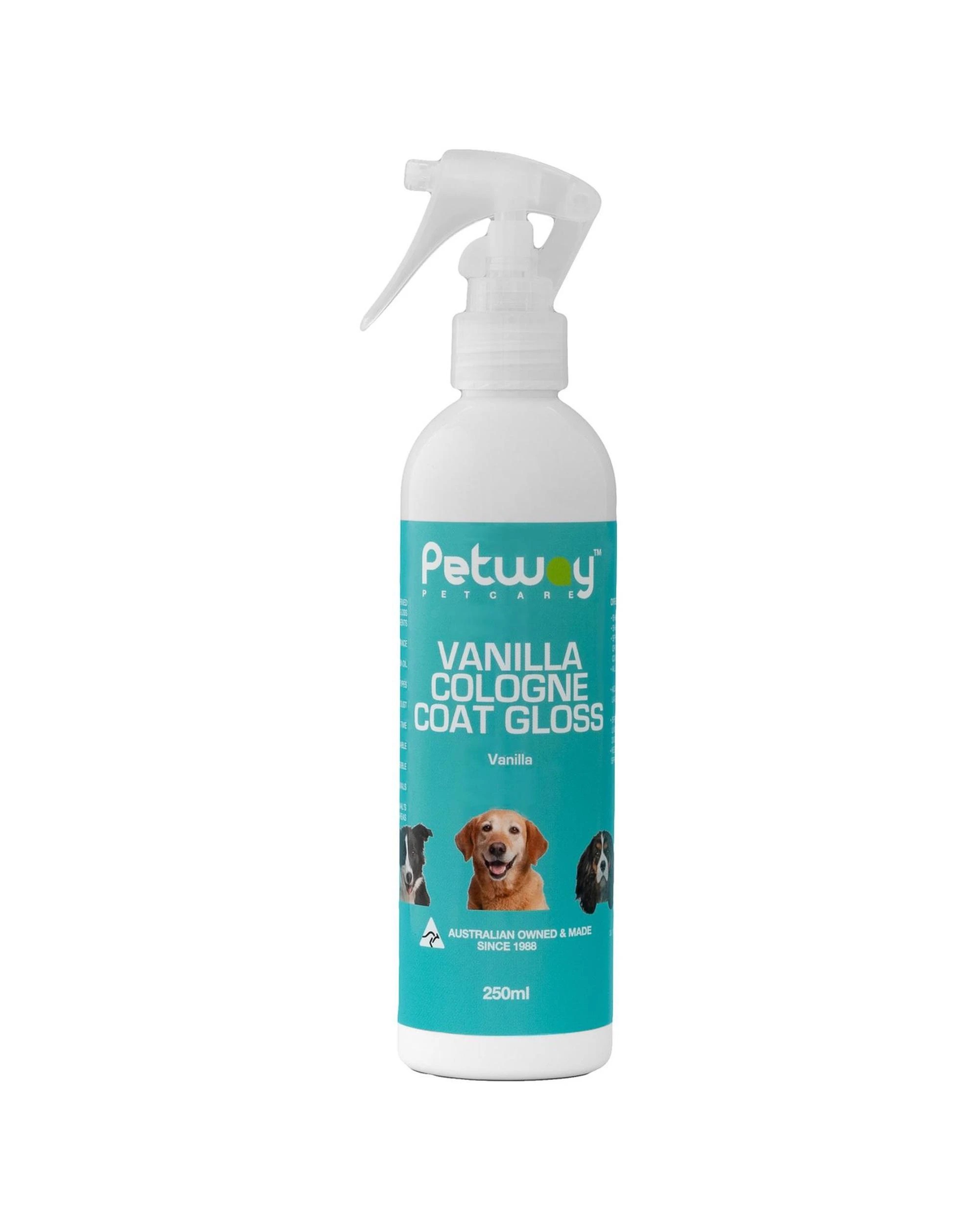 1 Petway Petcare Vanilla Cologne Coat Gloss Dog Spray 500ml, 1 of 1