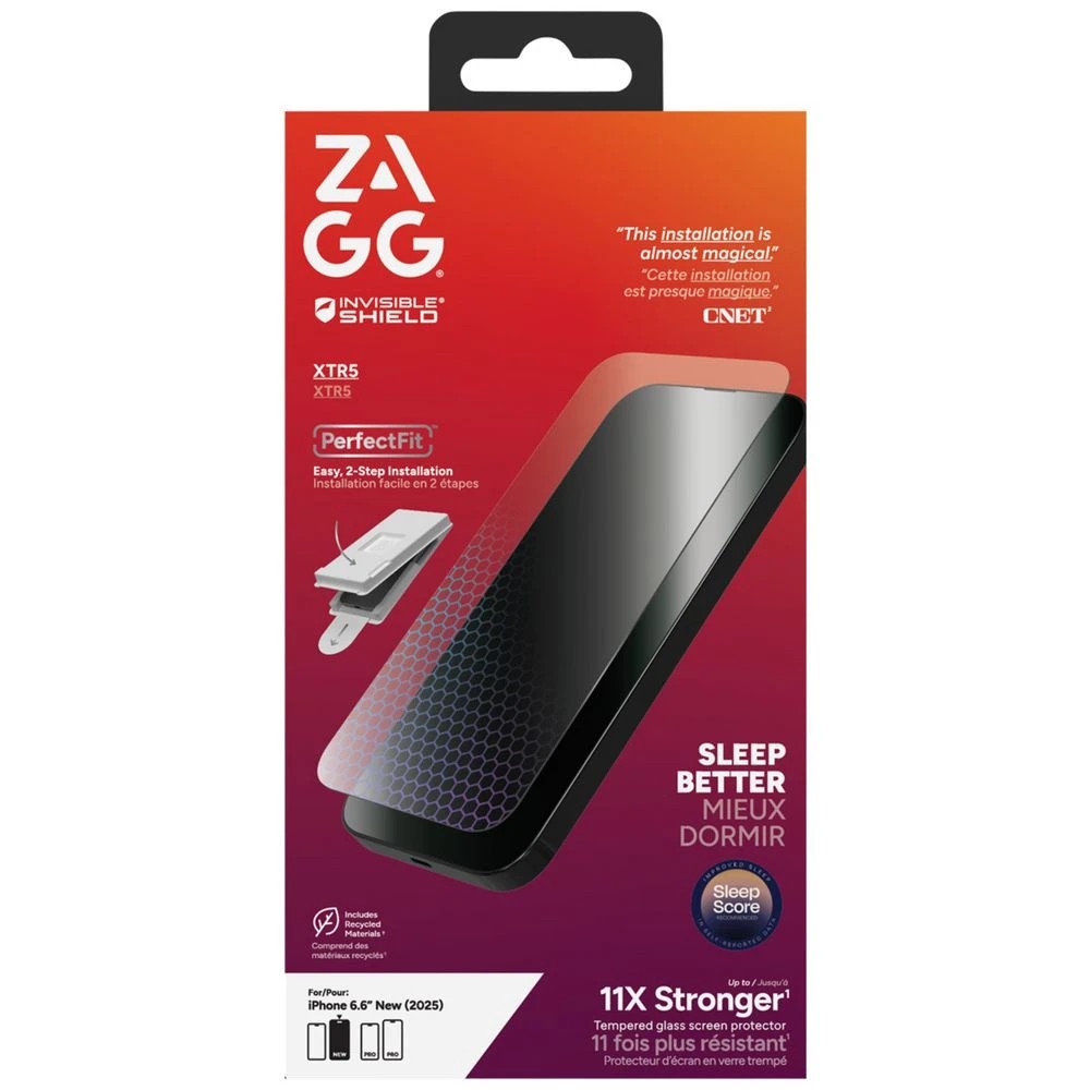 1 ZAGG InvisibleShield Glass XTR5 iPhone Scrn Protctr Air, 1 of 3