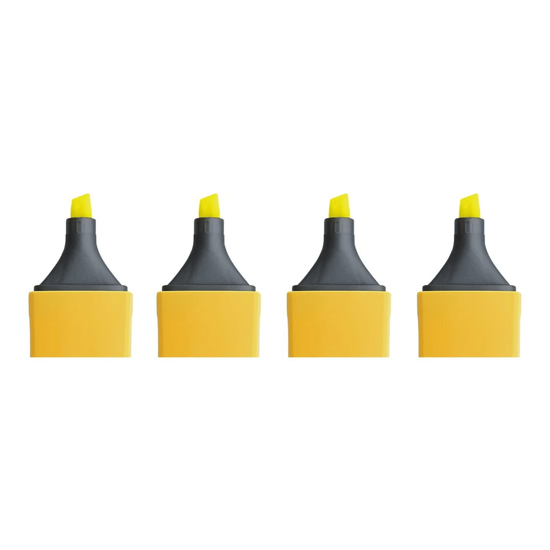 4 J.Burrows Chisel Highlighters Yellow 4 Pack, 4 of 4