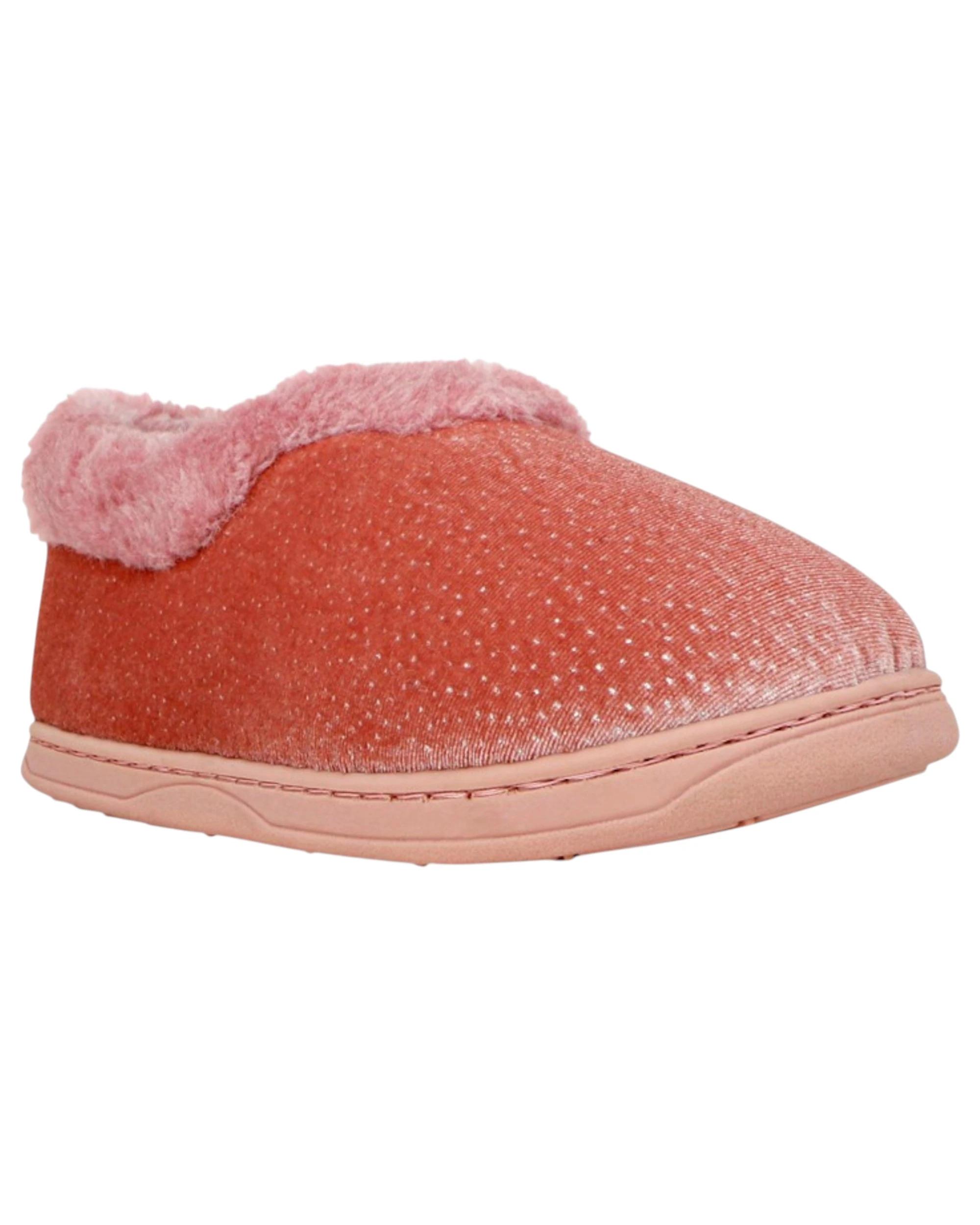 3 Grosby Womens Invisible Brionie Pink Indoor Fluffy Slippers PINK, 3 of 3
