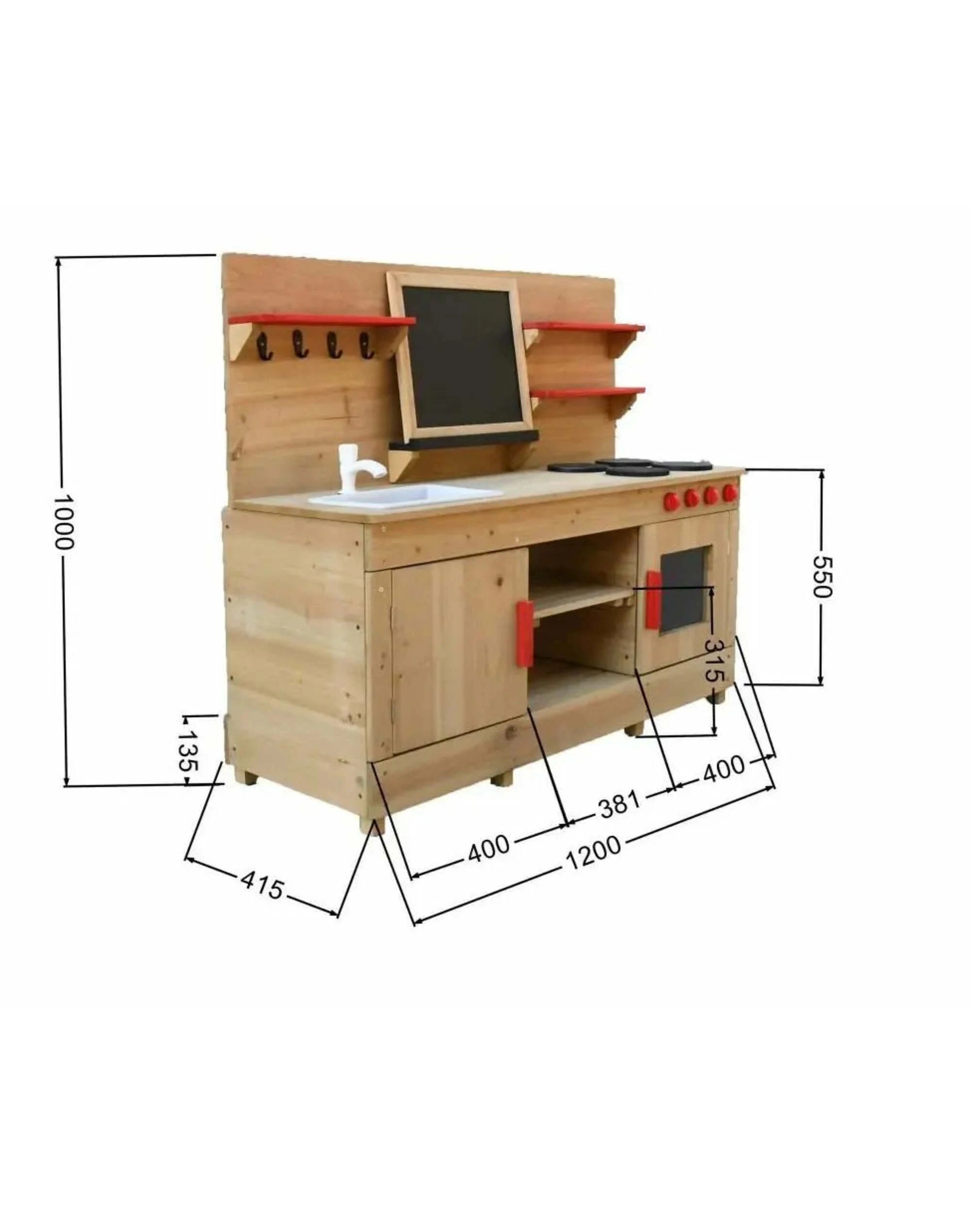 3 Hide & Seek Kids Mud Kitchen Danny - Compact Play Kitchen, 3 of 7
