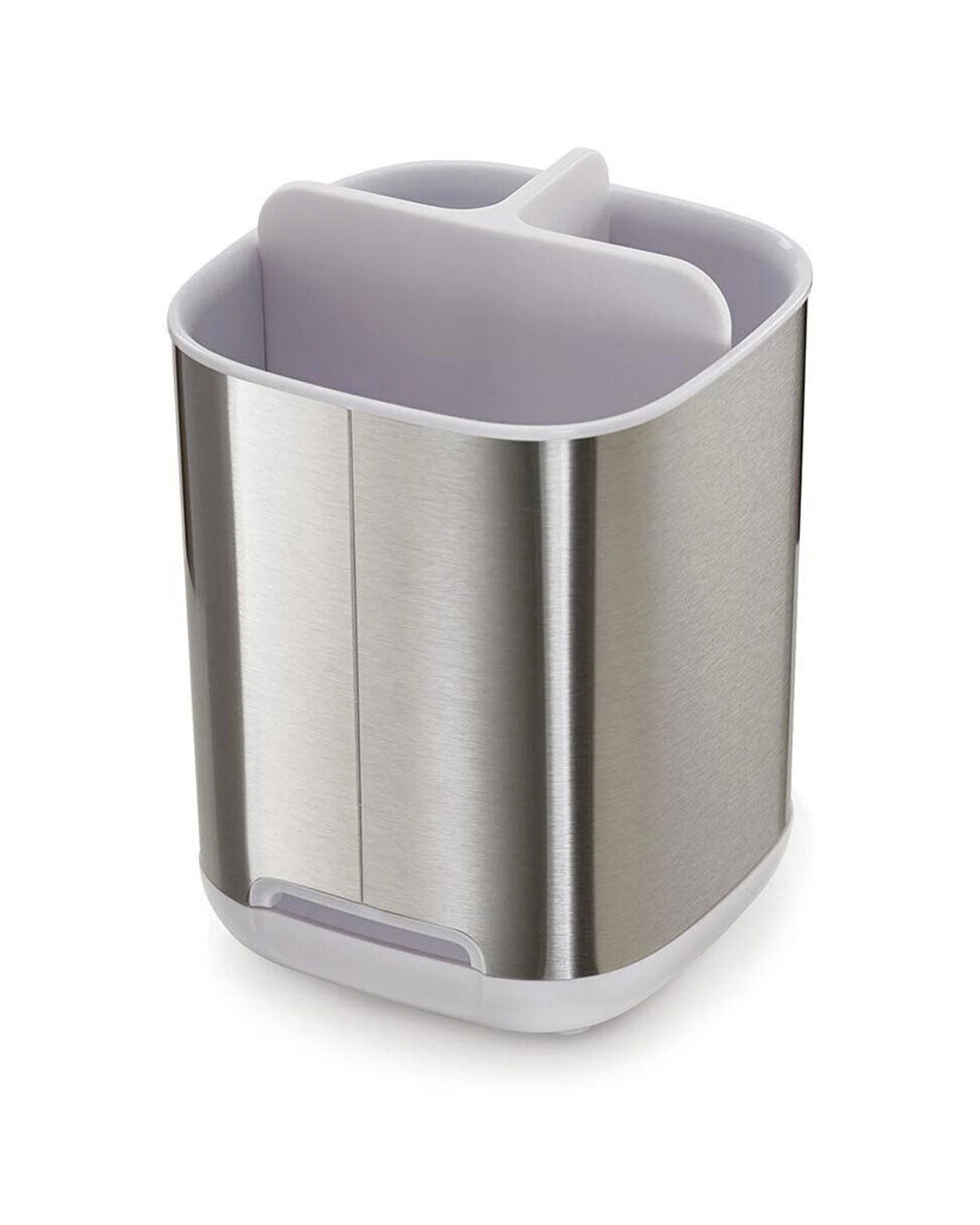 3 Joseph Joseph EasyStore Steel Toothbrush Caddy Twin Pack Ventilated Non-Slip 2PK - White, 3 of 8