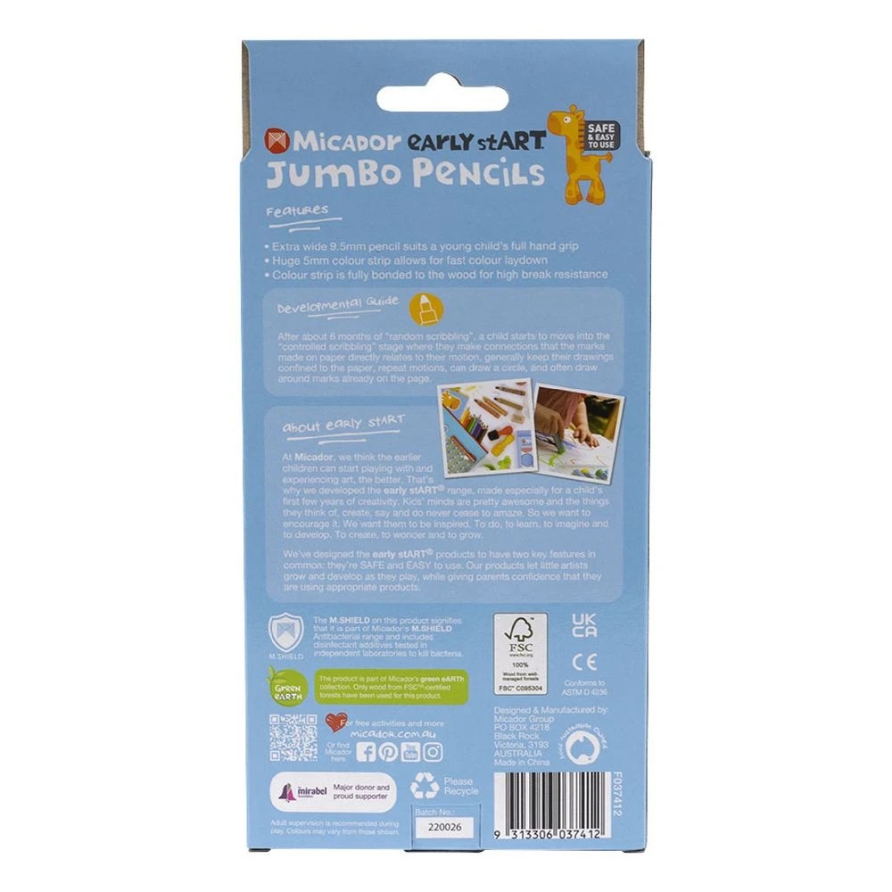 2 Micador early stART Jumbo Pencils 10 Pack, 2 of 6