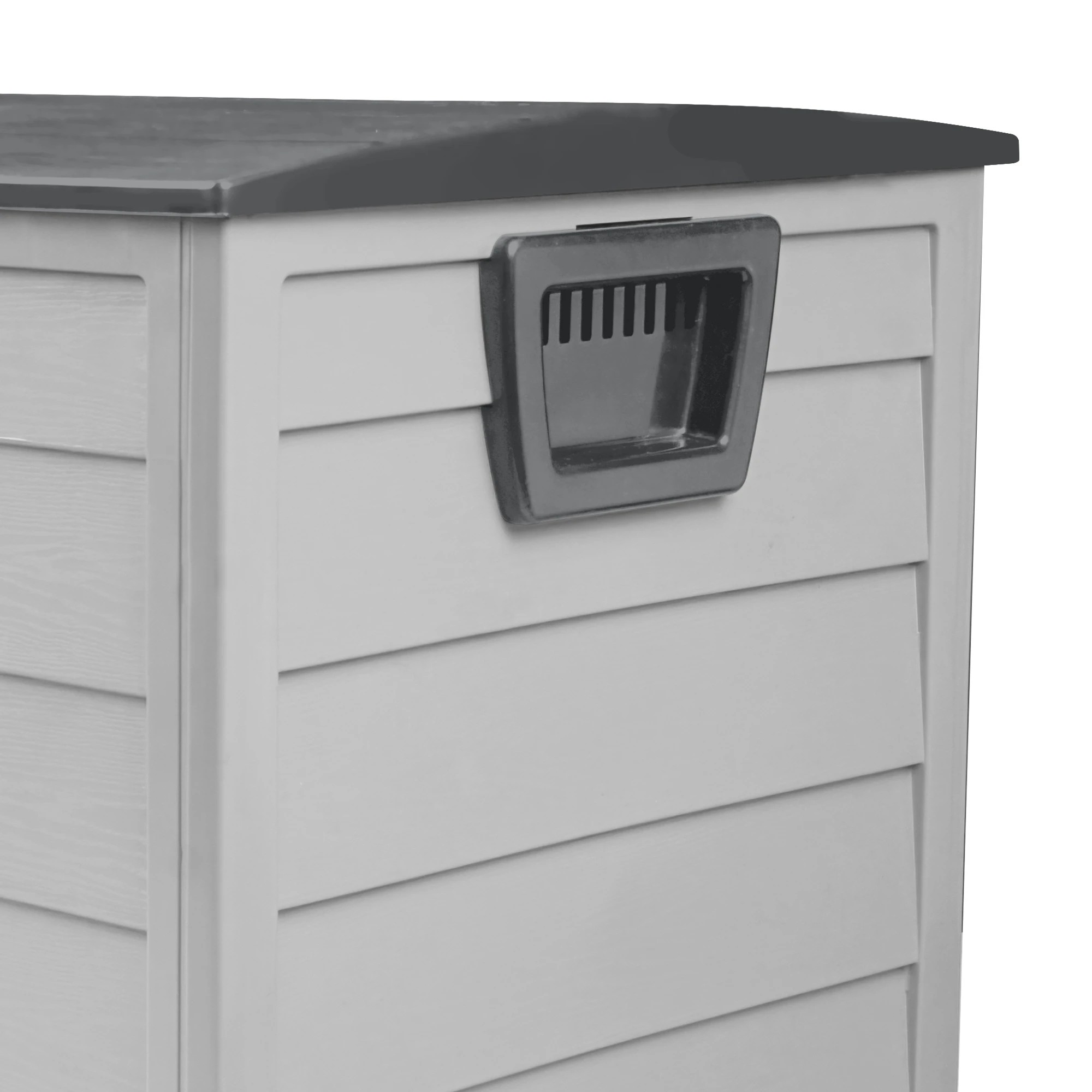 7 Livsip 290L Outdoor Storage Box Container Garden Chest Deck Tool Toy Lockable - Grey, 7 of 9