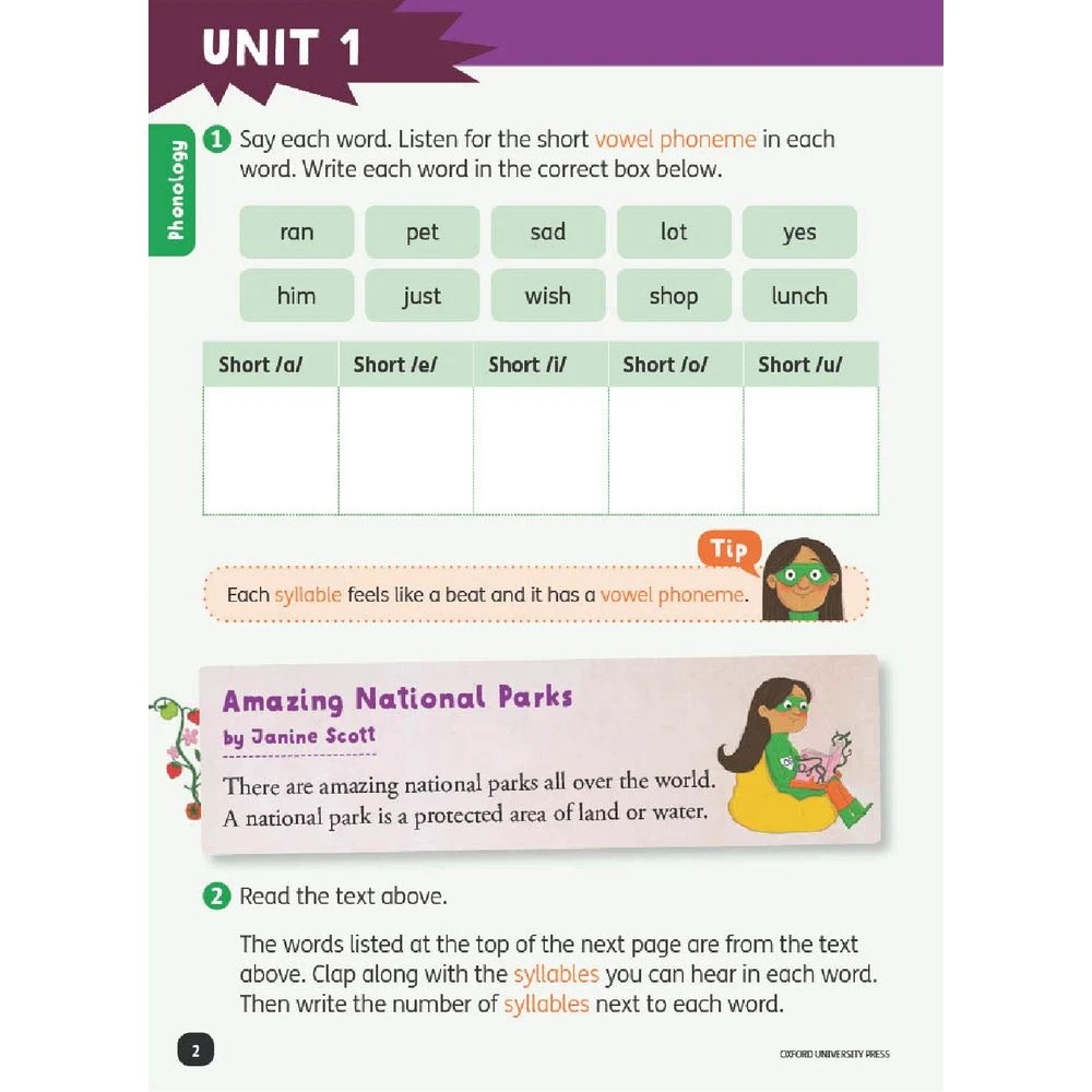 2 Oxford Everyday Spelling Student Book 1, 2 of 3