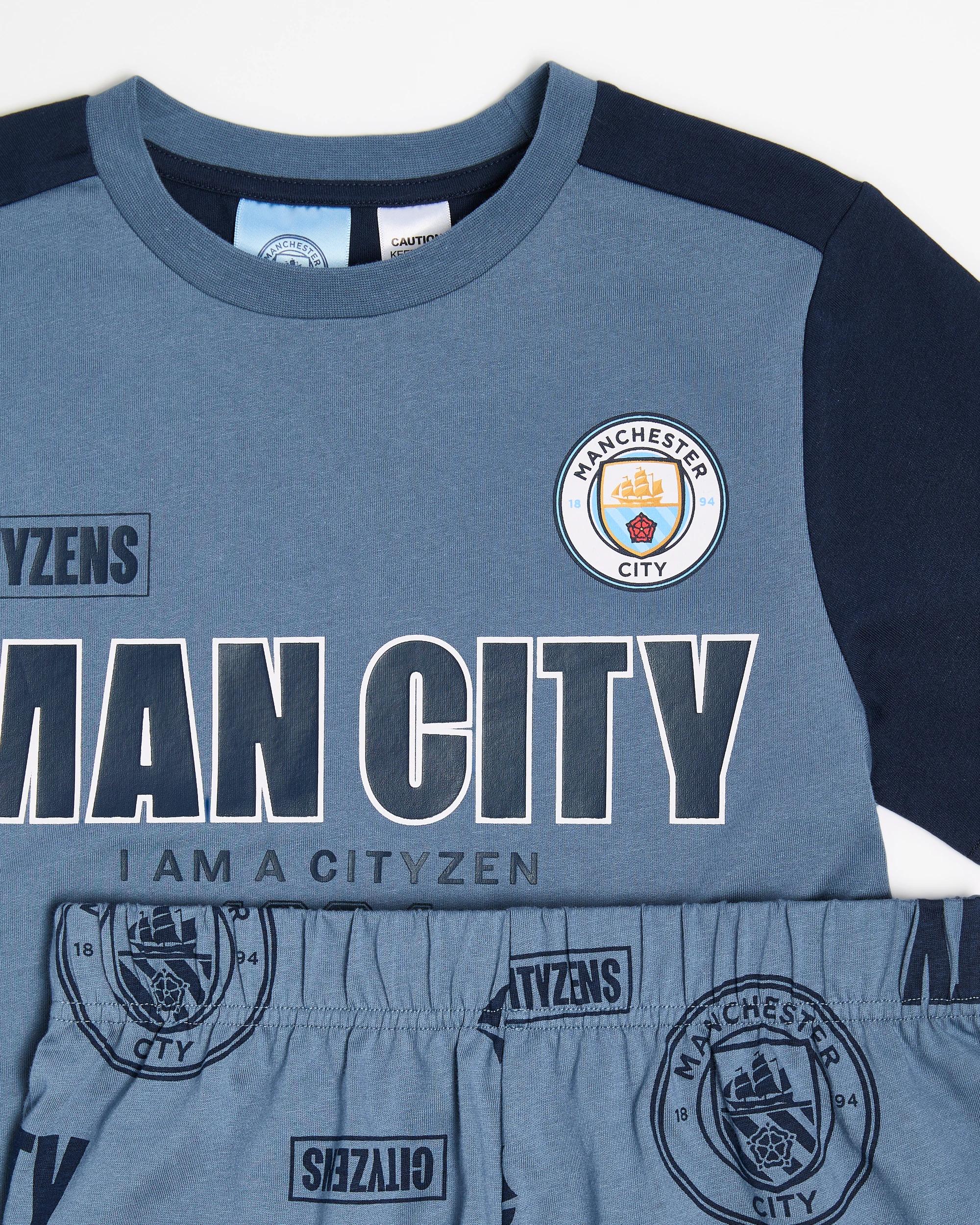 5 English Premier League Older Boys Cotton Pyjama Set - Manchester City BLUE MANCHESTER CITY, 5 of 6