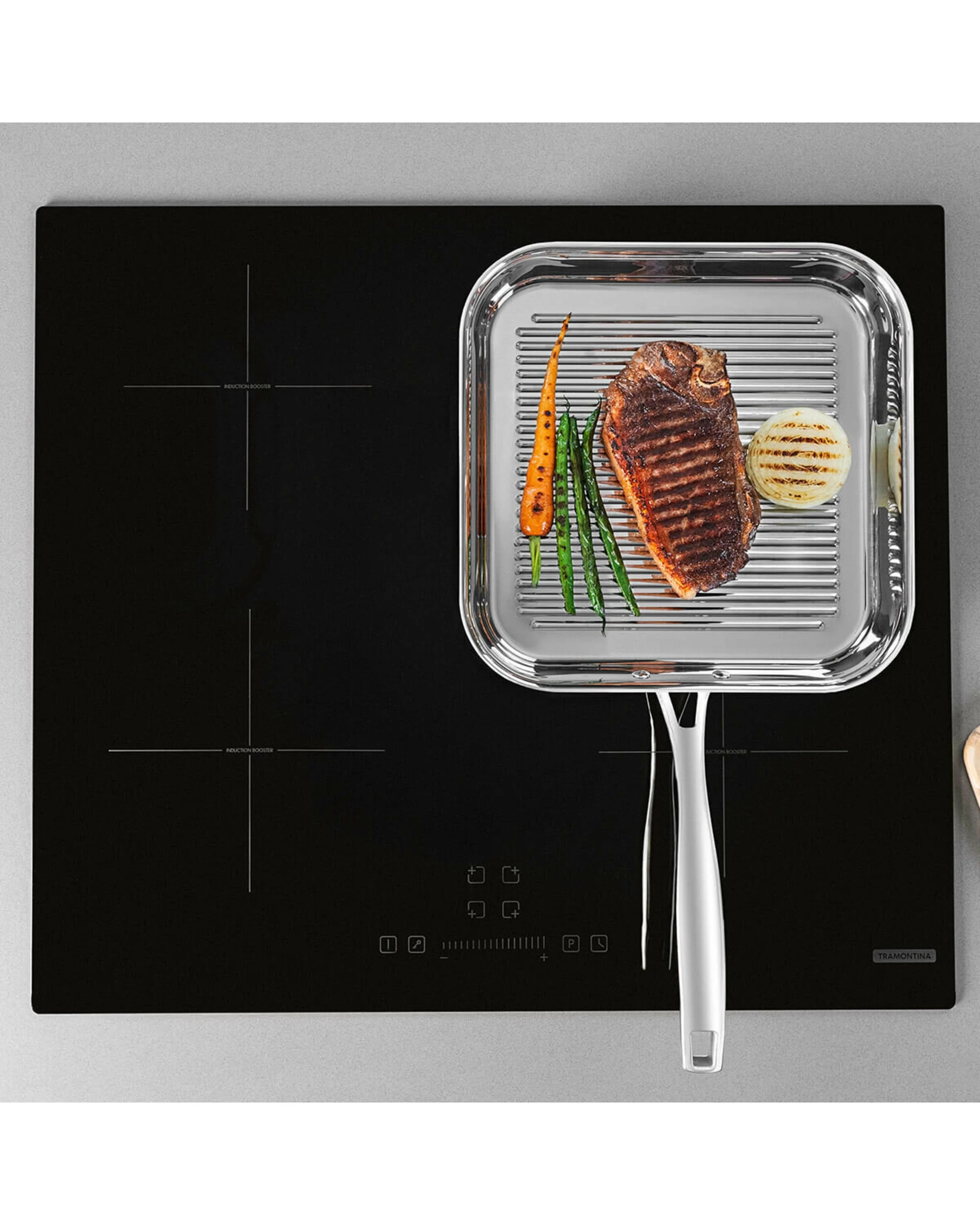 5 Tramontina Grano 28cm Tri-Ply Clad Skillet Grill Pan, 5 of 5