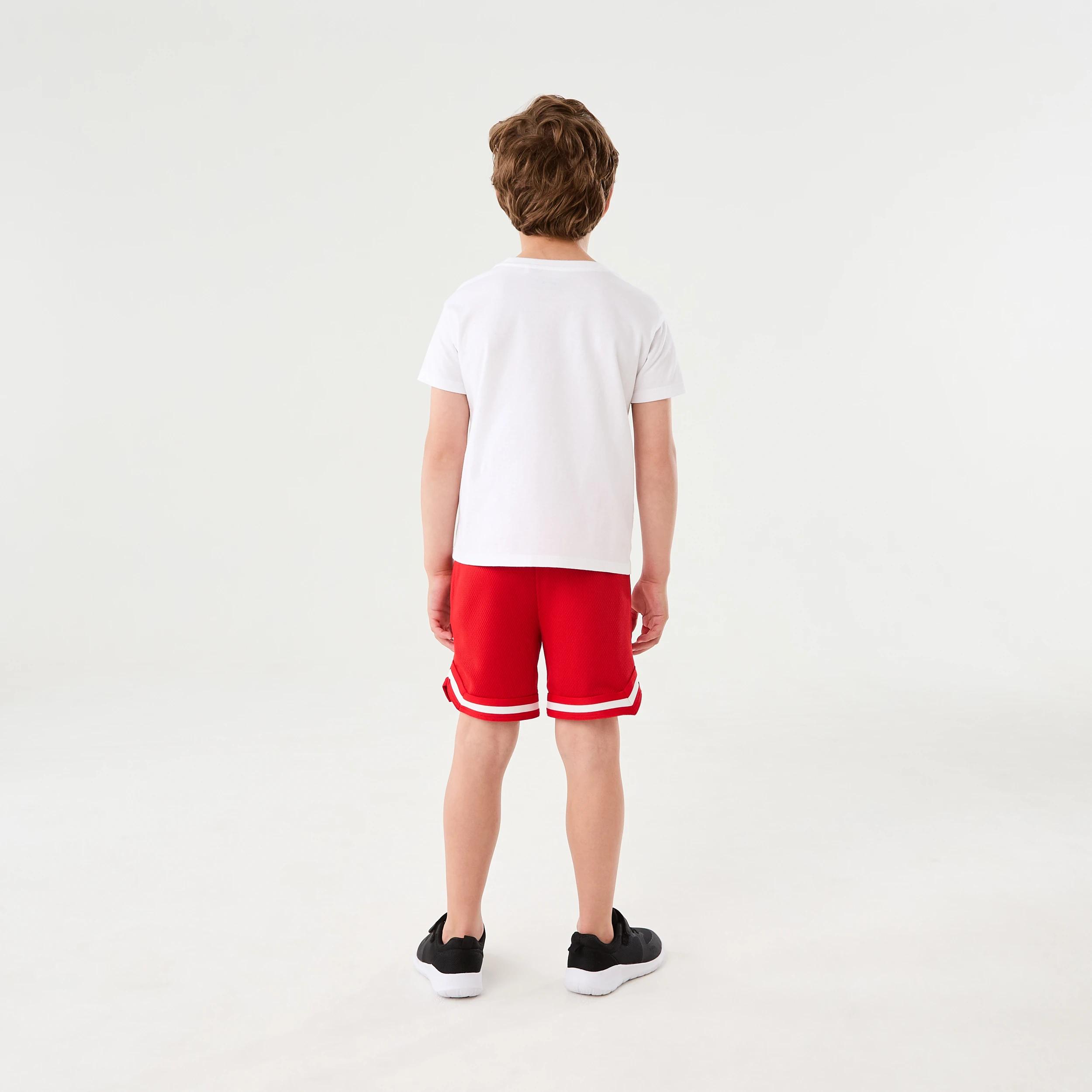 6 Mesh Basketball Shorts RUBICONDO RED, 6 of 6