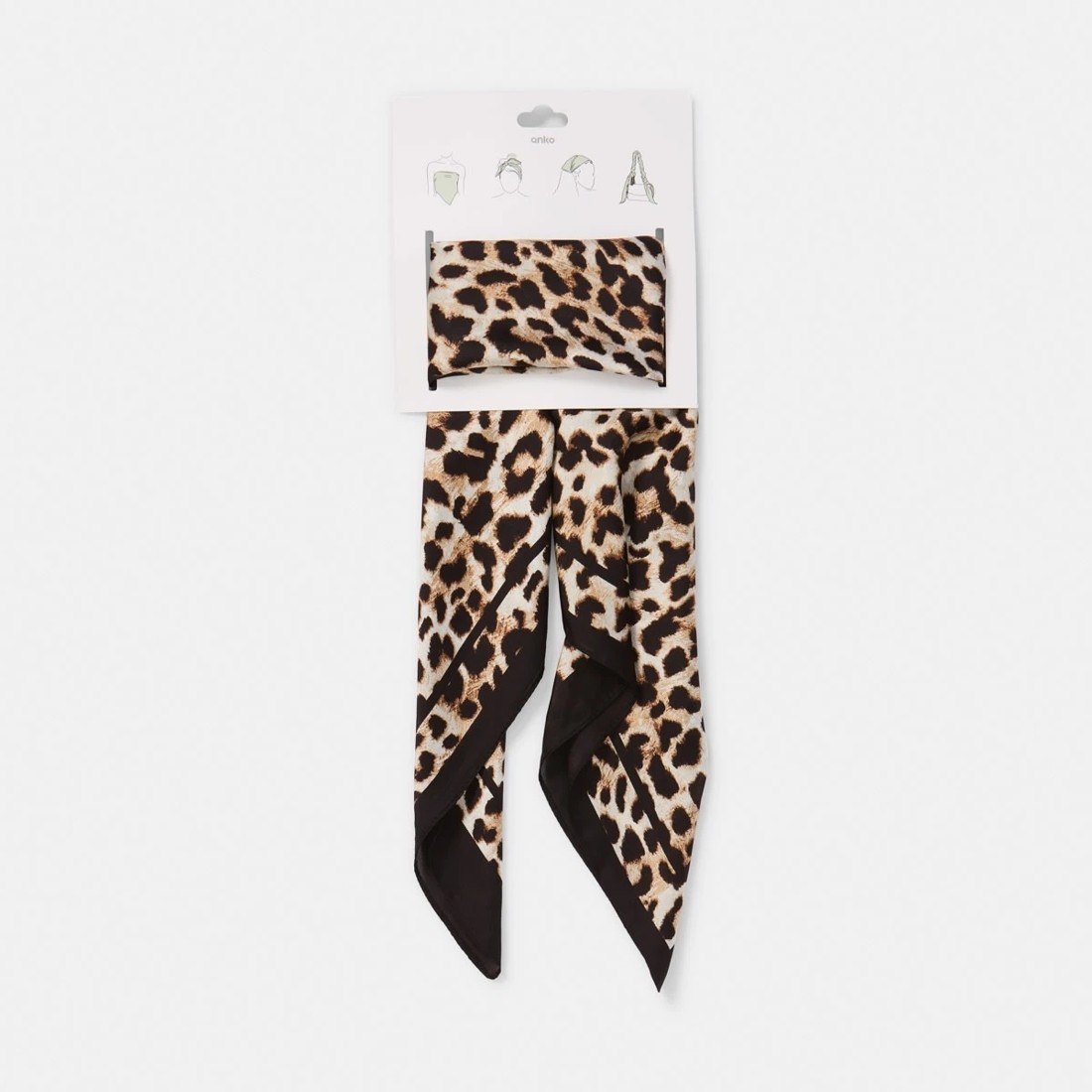 6 Hair Scarf - Leopard, 6 of 7