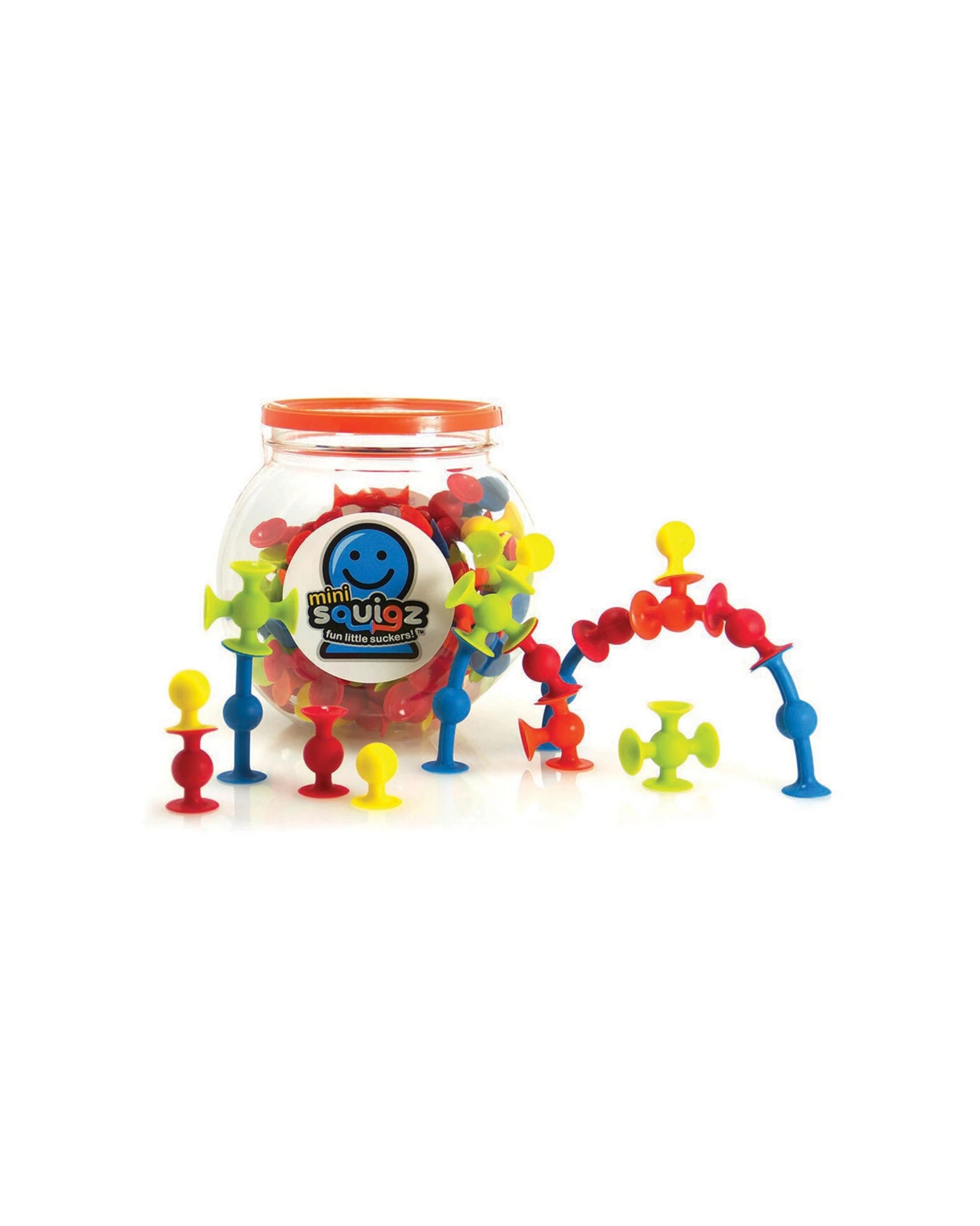 2 FAT BRAIN TOY CO. 75pc Mini Squigz Suction Construction Set - Multi, 2 of 8