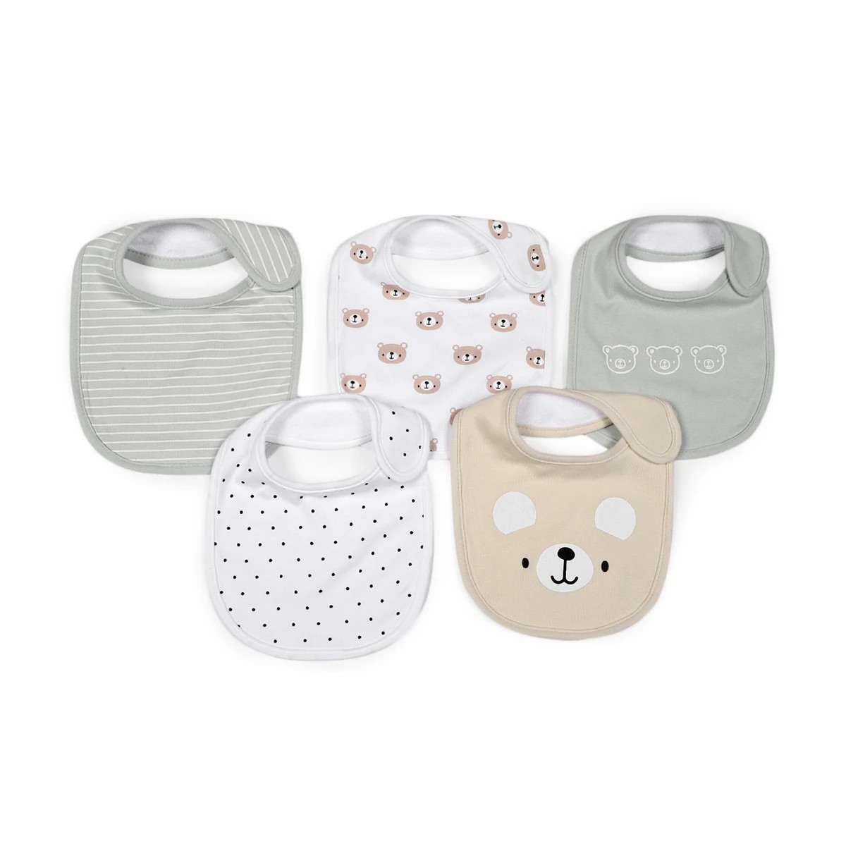 1 5 Pack Bibs - Bear, 1 of 5