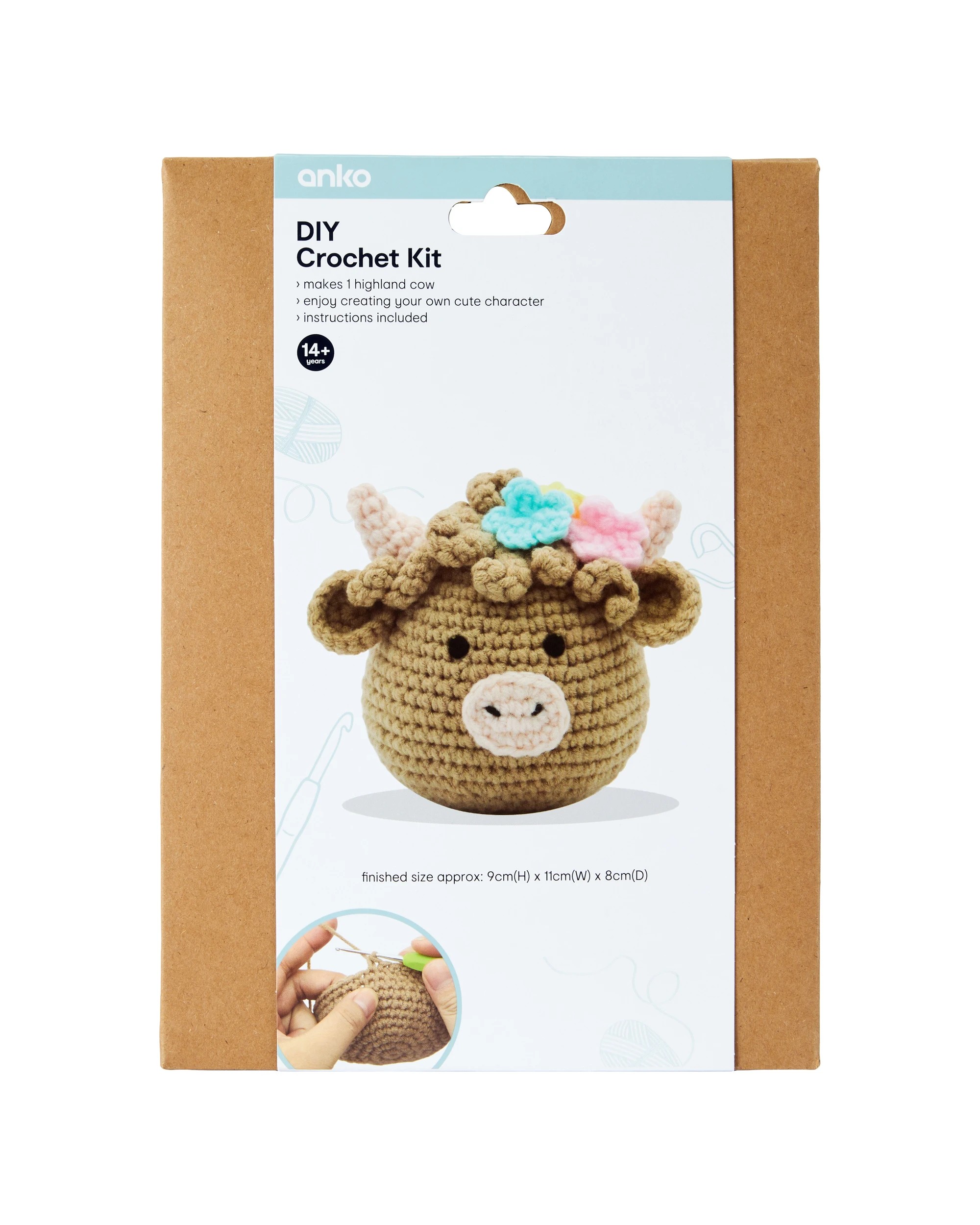 1 DIY Crochet Kit - Highland Cow, 1 of 3