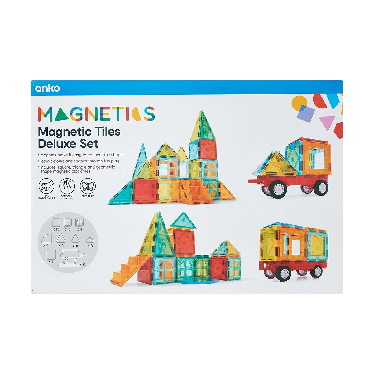 10 50 Piece Magnetic Tiles Castle Set, 10 of 10