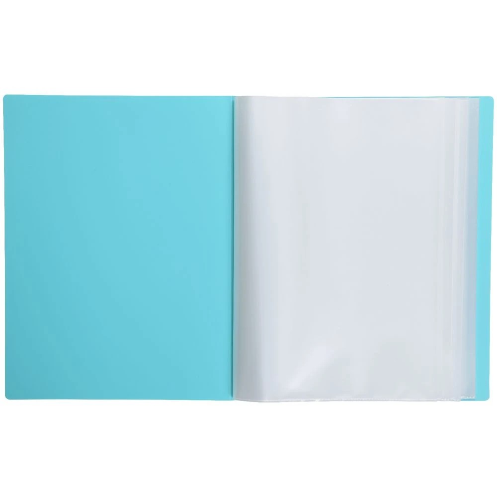 3 Aqua Drops A4 Display Book 60 Pocket Fixed Vivid Teal, 3 of 4