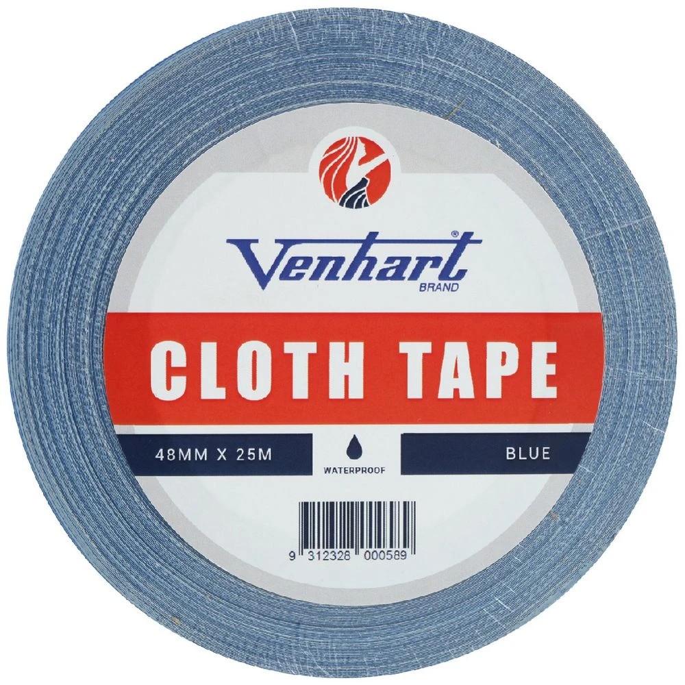 1 Venhart No.143 Cloth Tape 48mmx25M Blue, 1 of 2