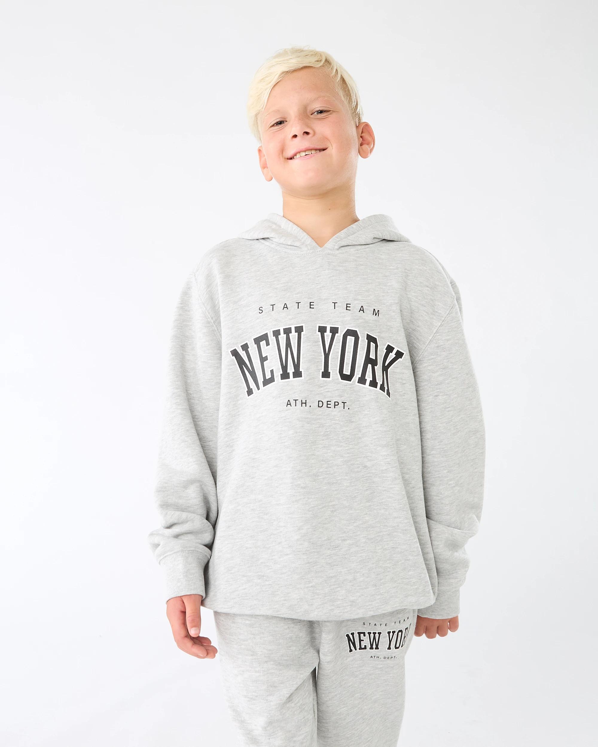 1 Print Hoodie Gry Varsit, 1 of 8