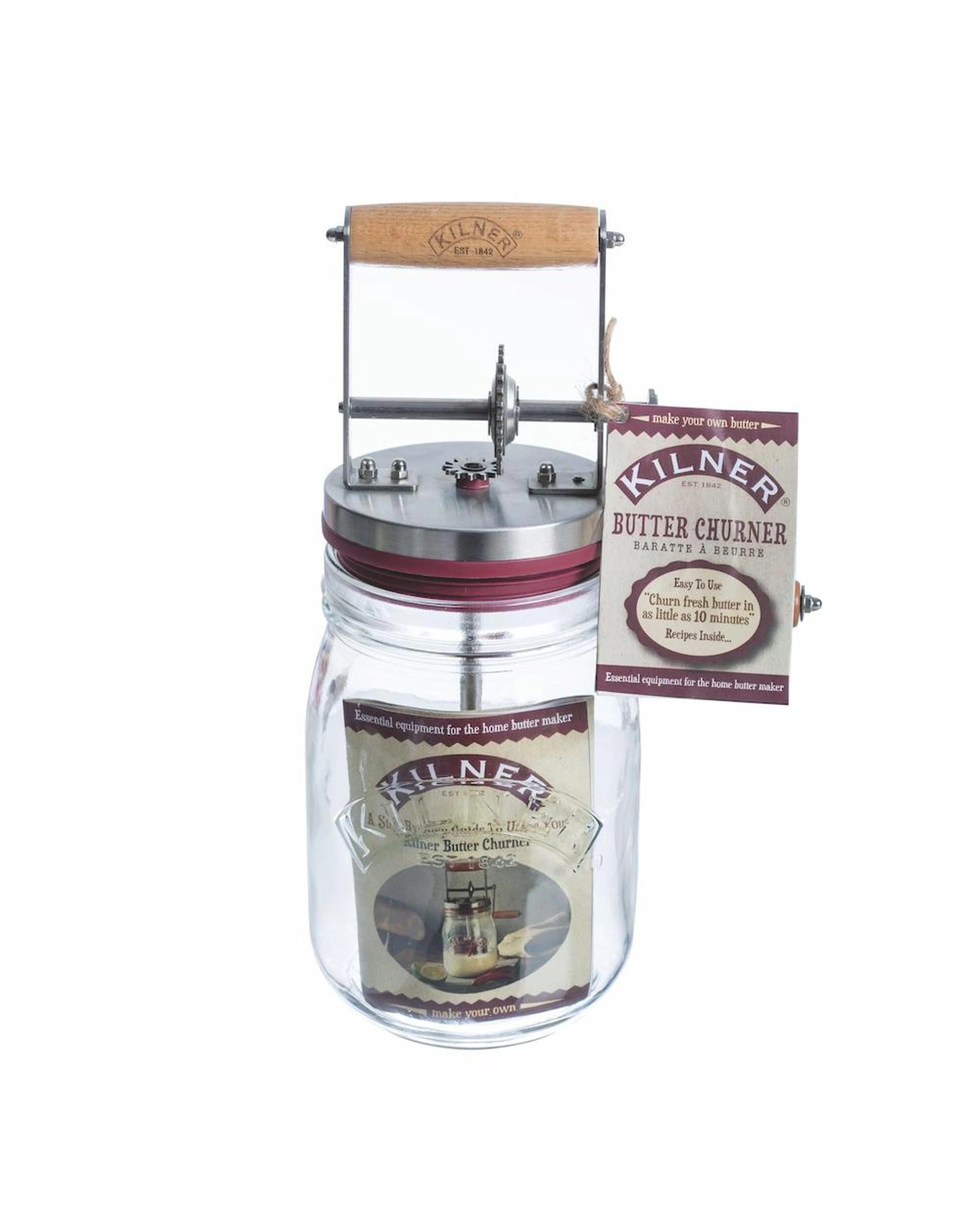 1 Kilner Butter Churner Glass Jar Manual  1 Litre, 1 of 6