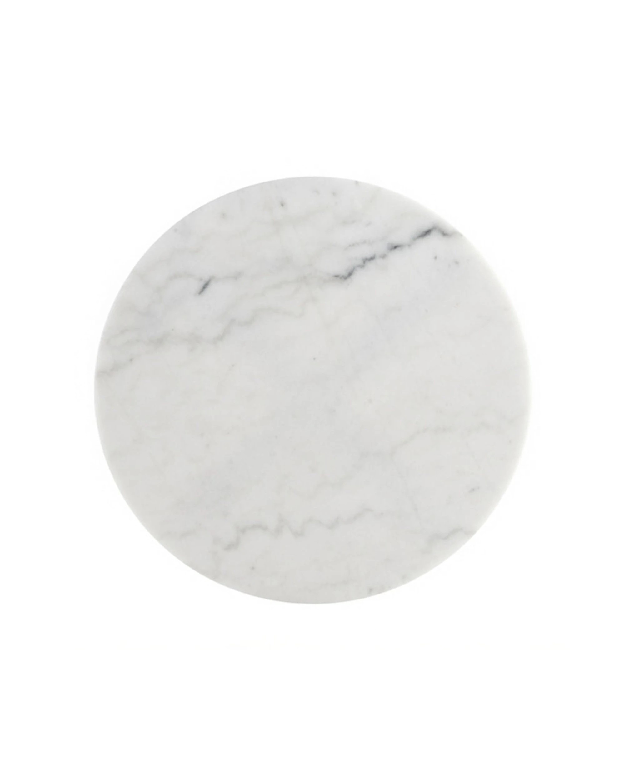 3 Codu Lyra Side Table Marble Top 60x50x50cm - White, 3 of 9