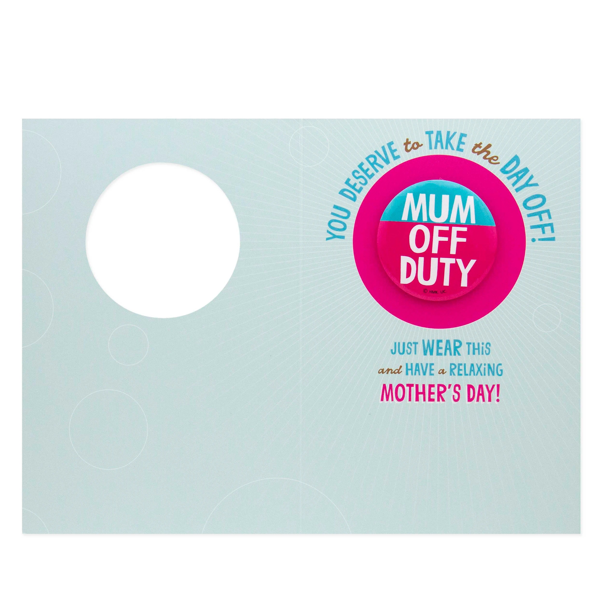 2 Hallmark Mother's Day Card - Mum Off Duty, 2 of 3