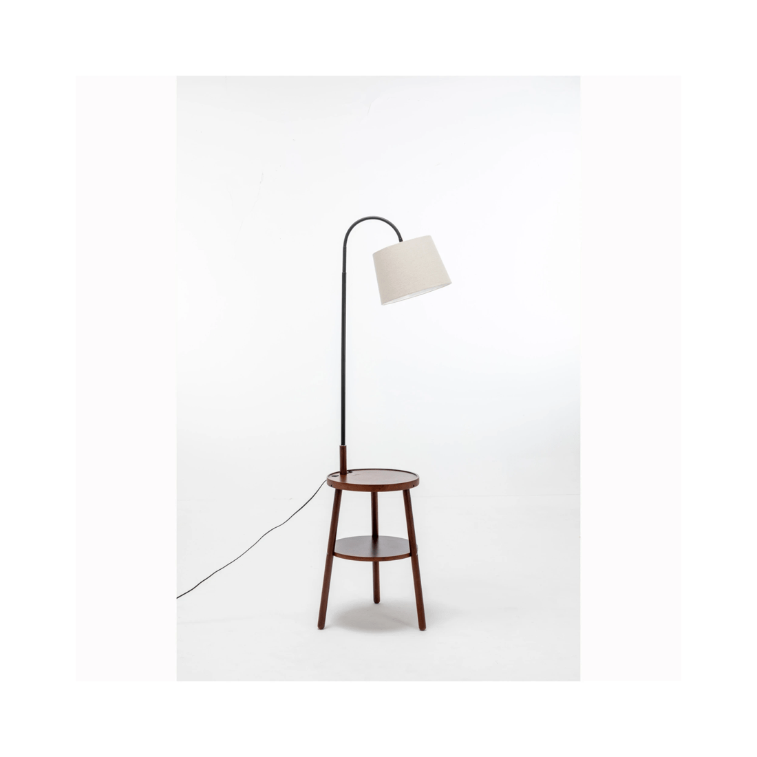 2 BR Home Naples Tripod Floor Lamp with Storage Drawer and USB Charging, 2 of 8