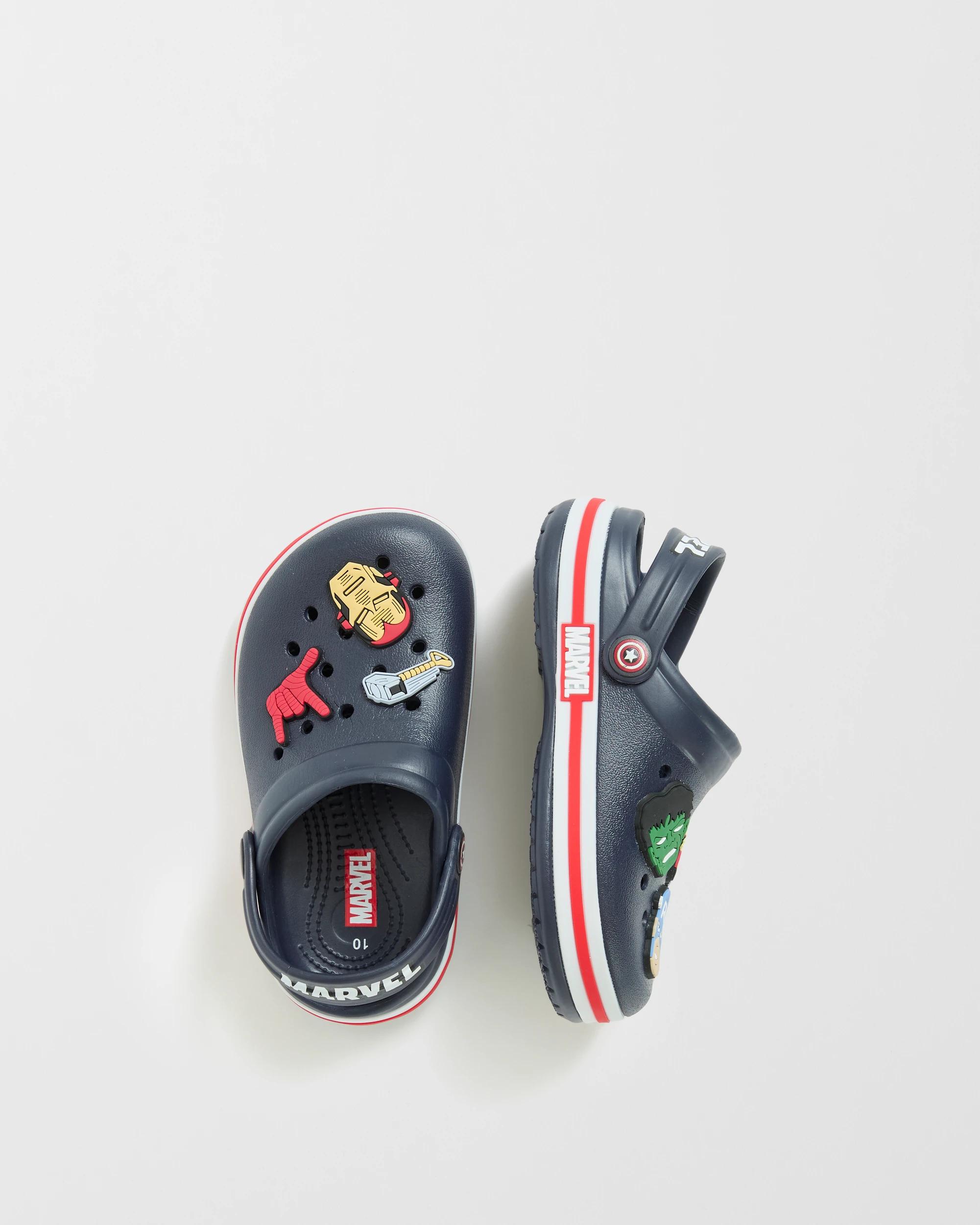 3 Disney Marvel Baby First Walker/Junior Icon Clogs BLACK MARVEL, 3 of 3