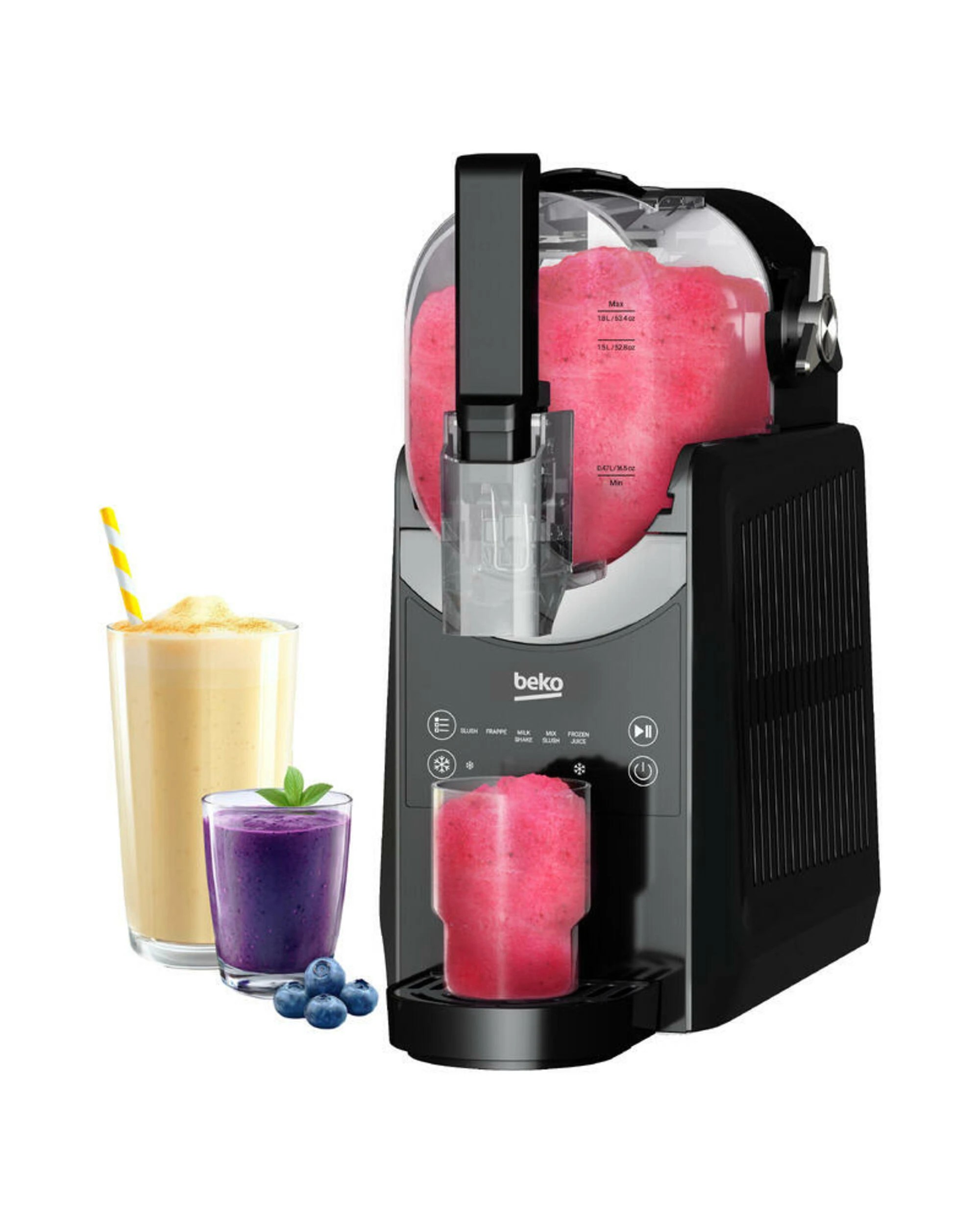 2 Beko SlushiMix Frozen Drink Maker - Black SM5770, 2 of 7