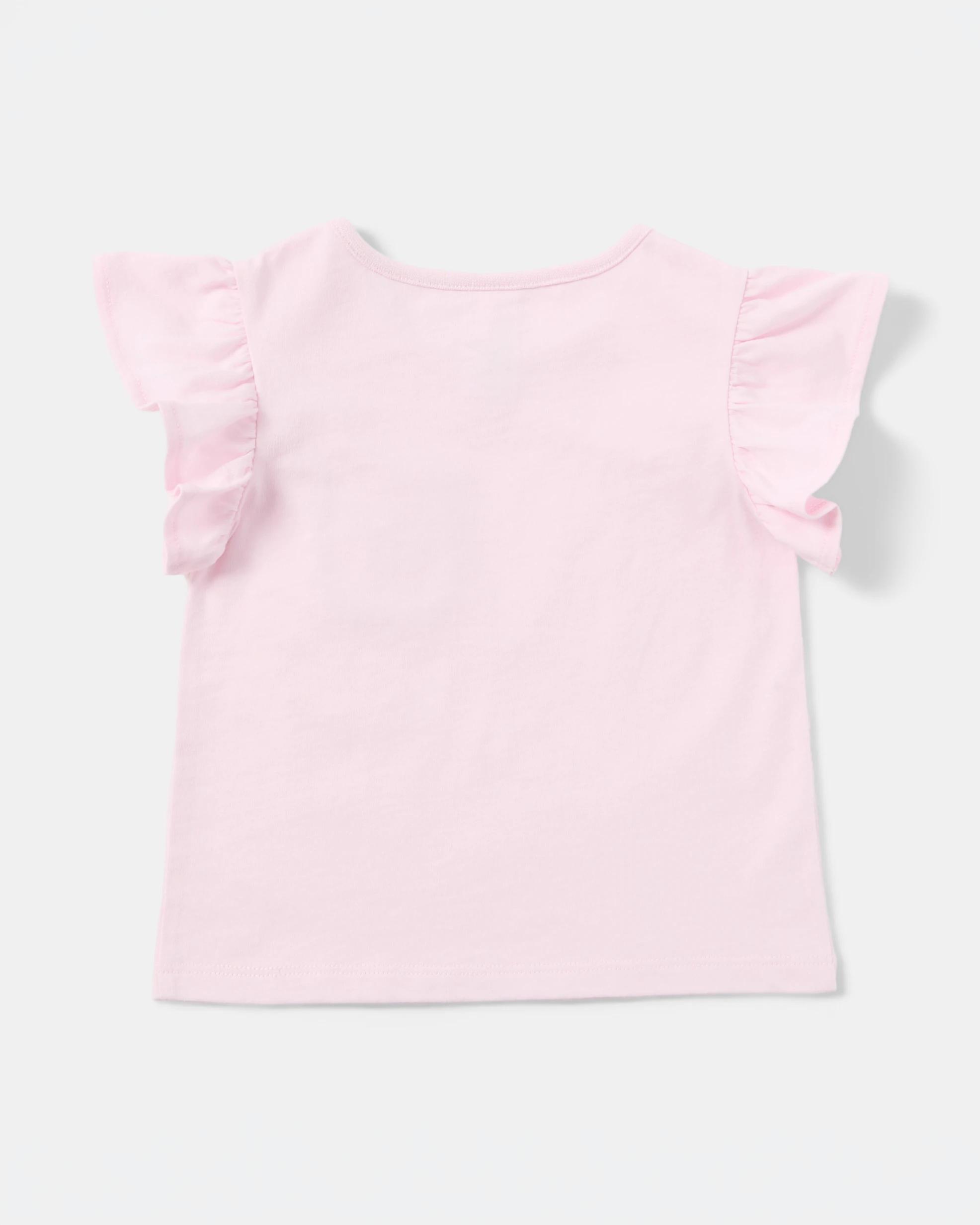 2 Short Sleeve Crochet Pocket T-shirt Strp Bow, 2 of 4