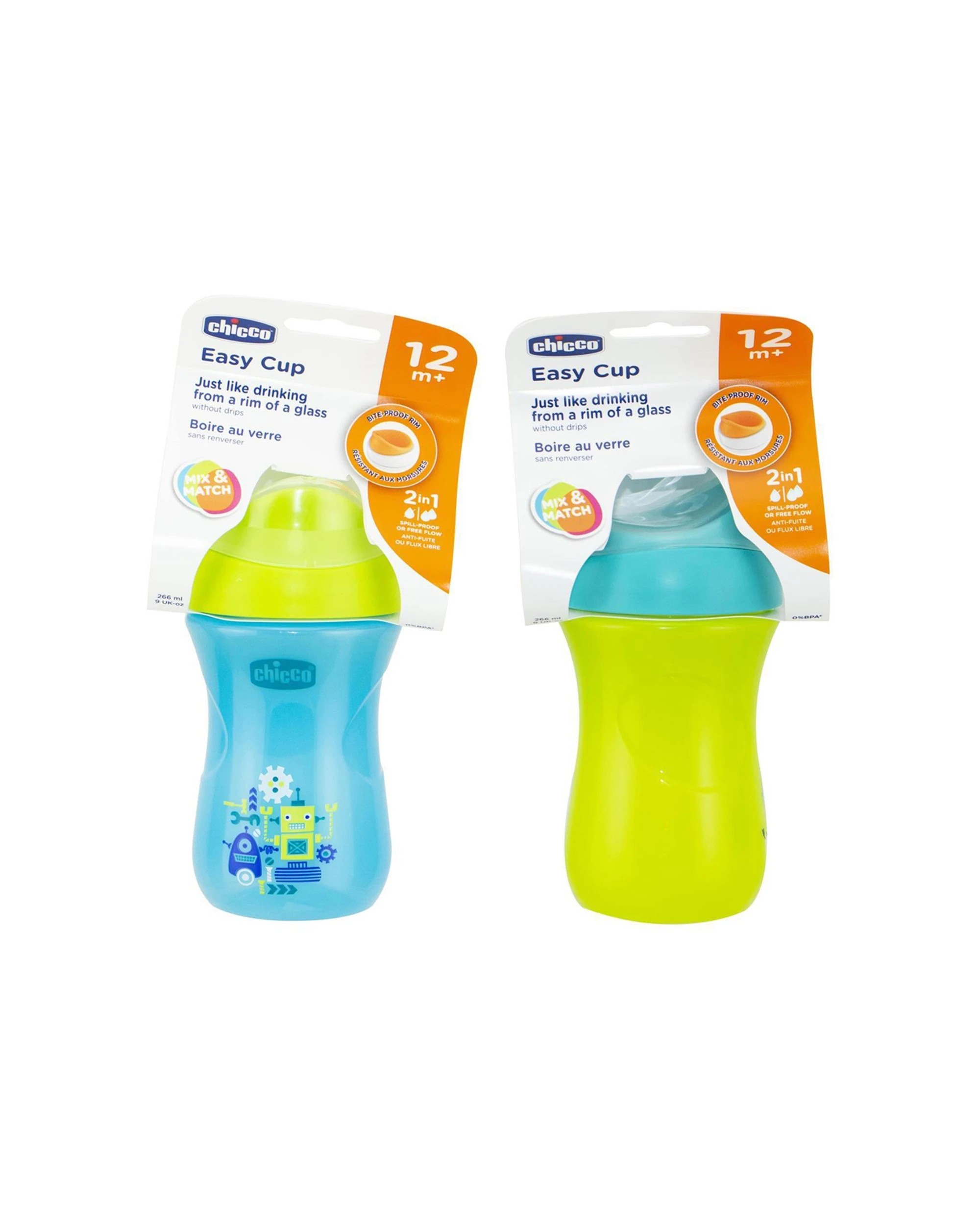 1 Chicco Nursing Baby 266ml Easy Cup Spill Proof 12m Plus Boy Ergonomic Shape - Multi, 1 of 1