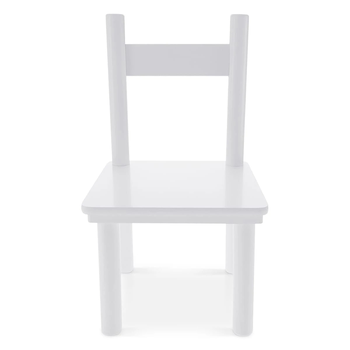 4 3 Piece Table and Chair Set - White, 4 of 10